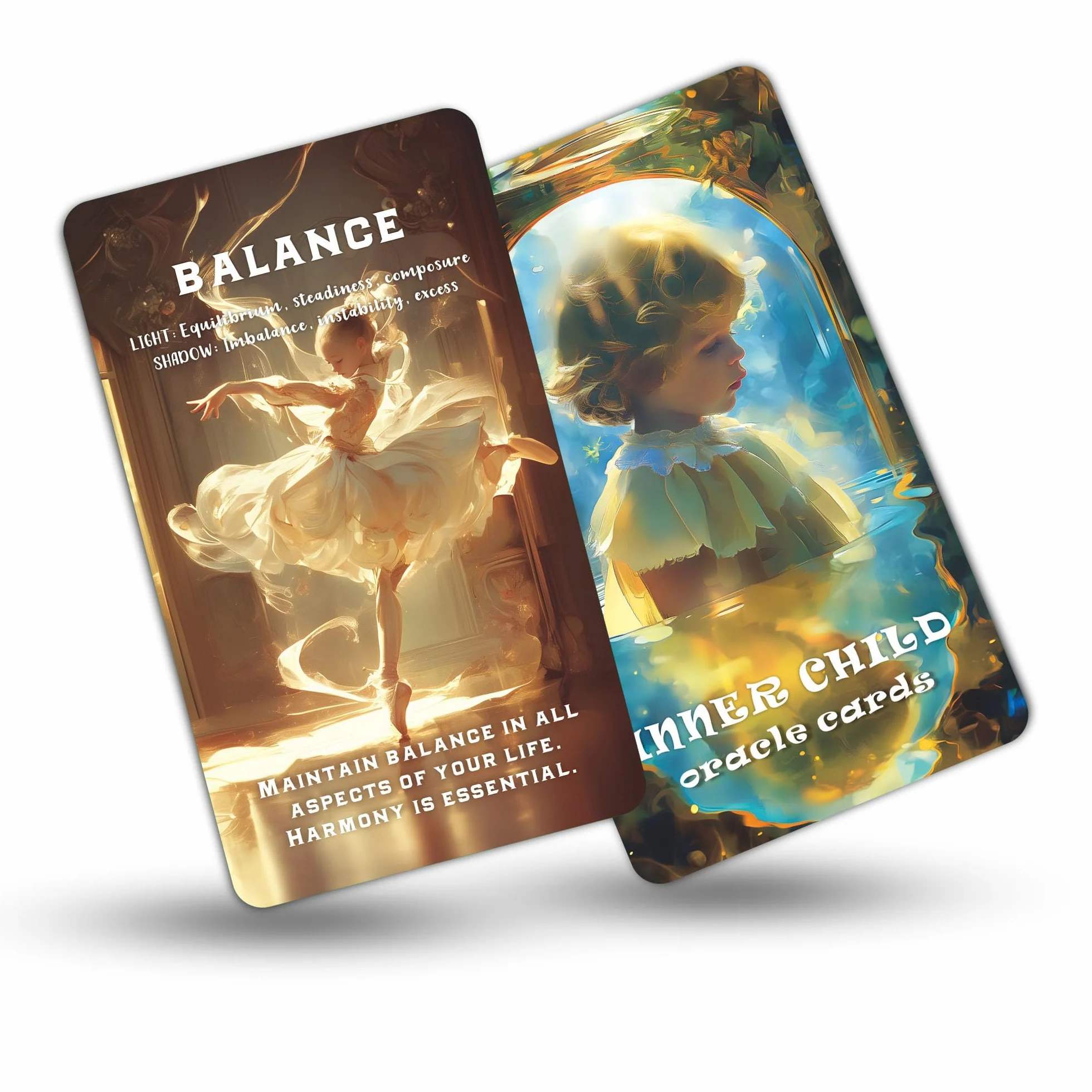 QCFQCF Inner Child Oracle Cards: guarigione, scoperta di sé e crescita emotiva per la trasformazione personale