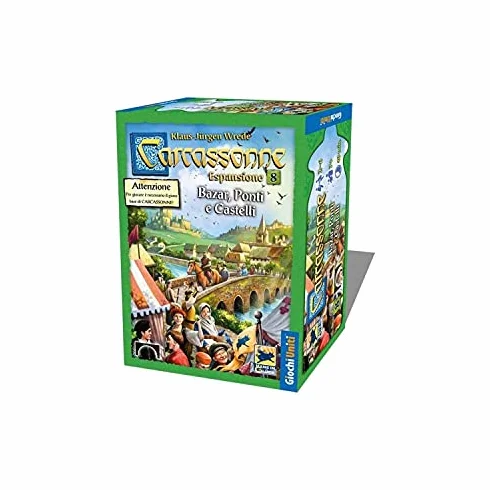 Giochi Uniti, Carcassonne: Bazar Ponti e Castelli - Esp 8 - Ed Italiana
