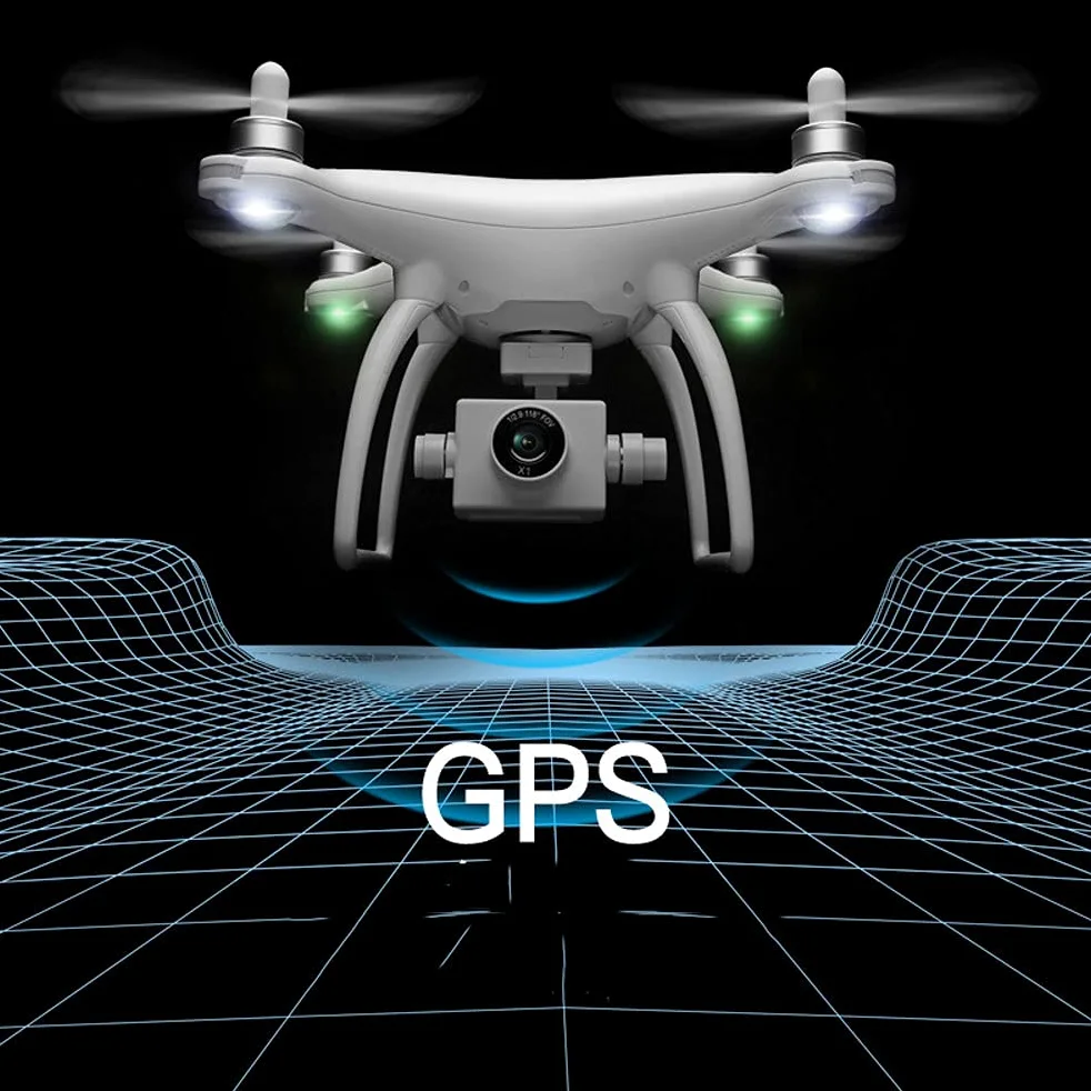 GuyAna Drone GPS Senza spazzole con Telecomando Fotografia Aerea HD WiFi Modello di Aereo a Quattro Assi Aeroplano Trasmissione di Immagini 5G Regali di Aerei RC per Bambini e Adulti