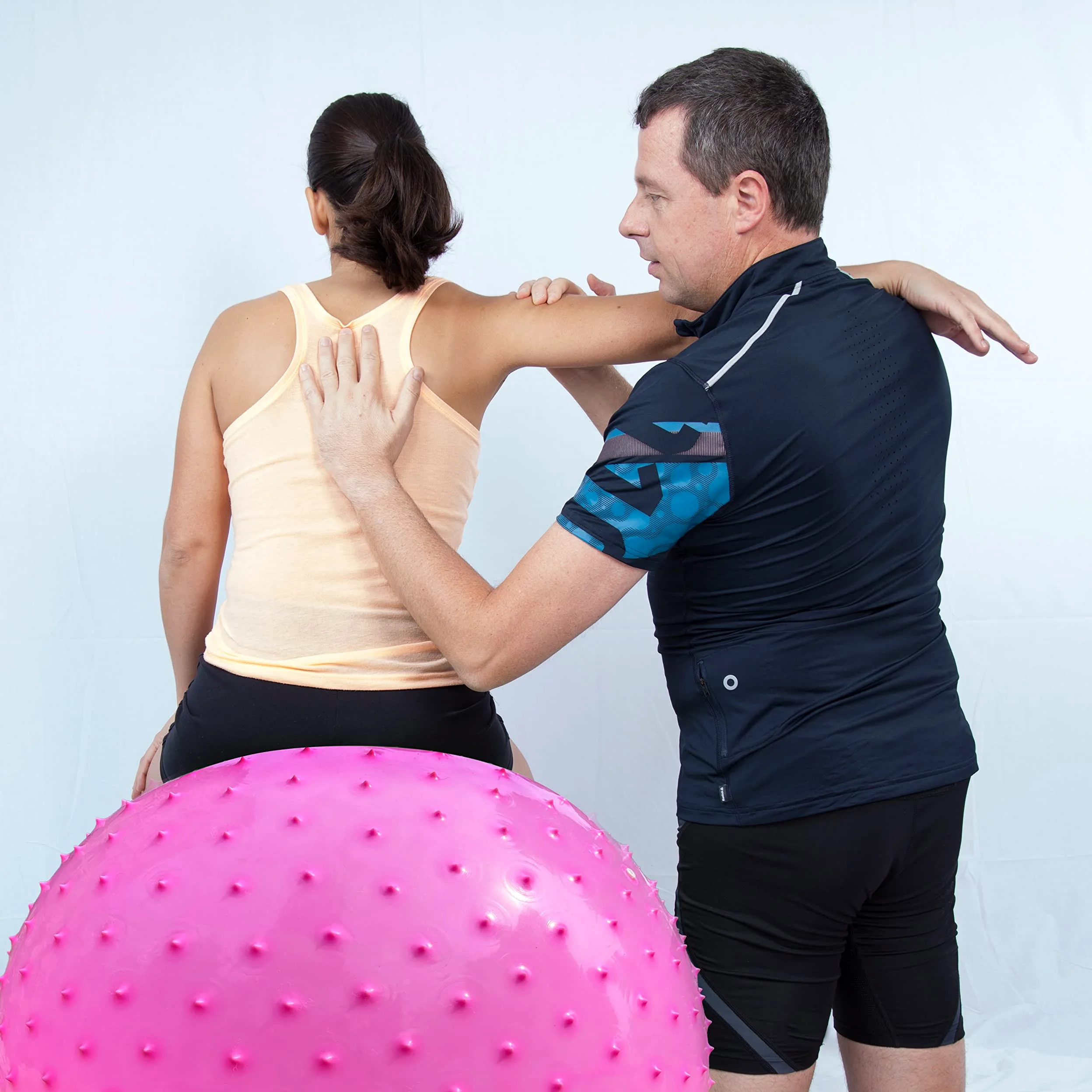 Grande sfera di massaggio sensoriale per i bambini, palline di yoga gonfiabili 85cm, grande palla gonfiabile, palla da esercizio con punte tattili, palle da gioco all'aperto