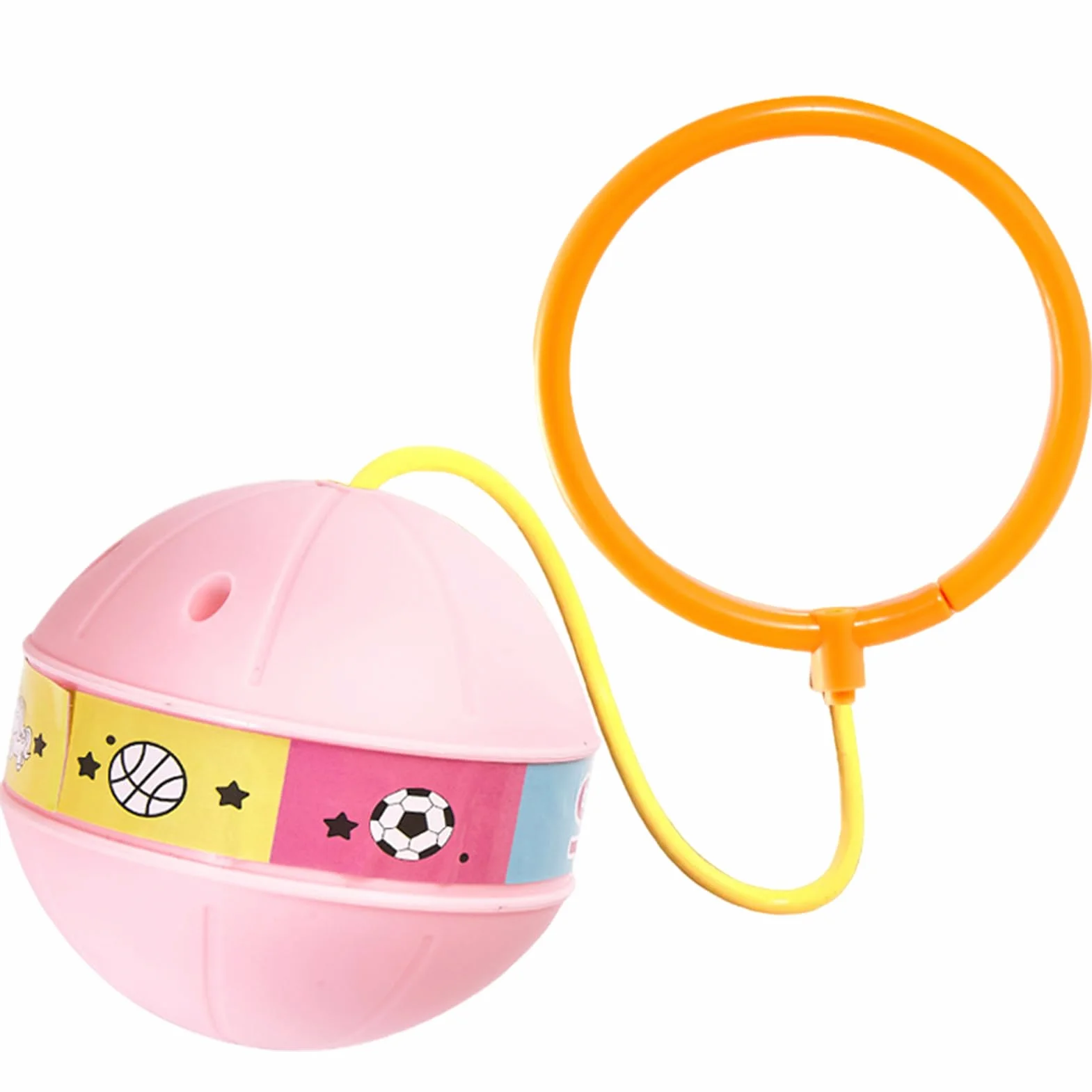 Caviglia con palla rimbalzante luminosa – Palla da salto alla caviglia per bambini resistente | Corda per saltare con palla giocattolo sportivo | Giocattolo per esercizi per bambini, gioco all’aperto