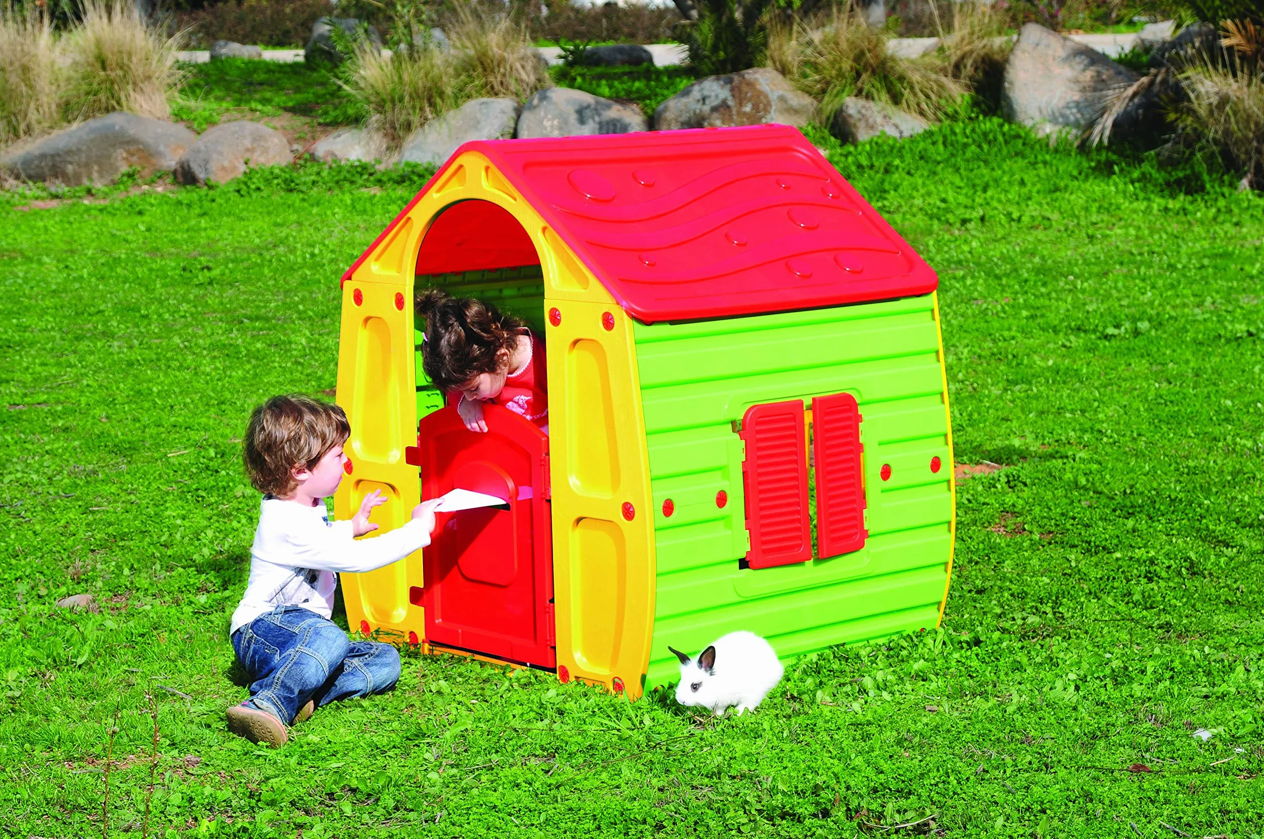 Sport1 Casetta in Plastica MagicHouse Multicolor 102x90x109 cm