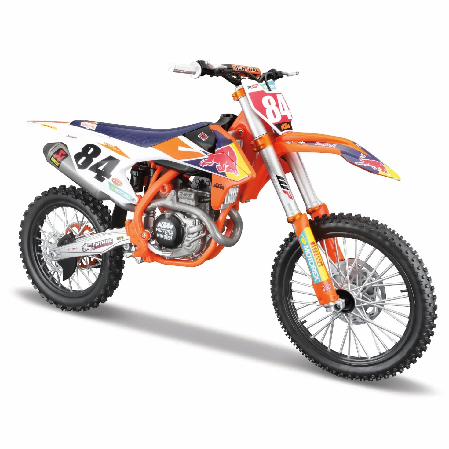 Burago Maisto Moto Red Bull KTM Supercross Sx450, Multicolore, ‎39.4 X 16 X 24.8 Cm