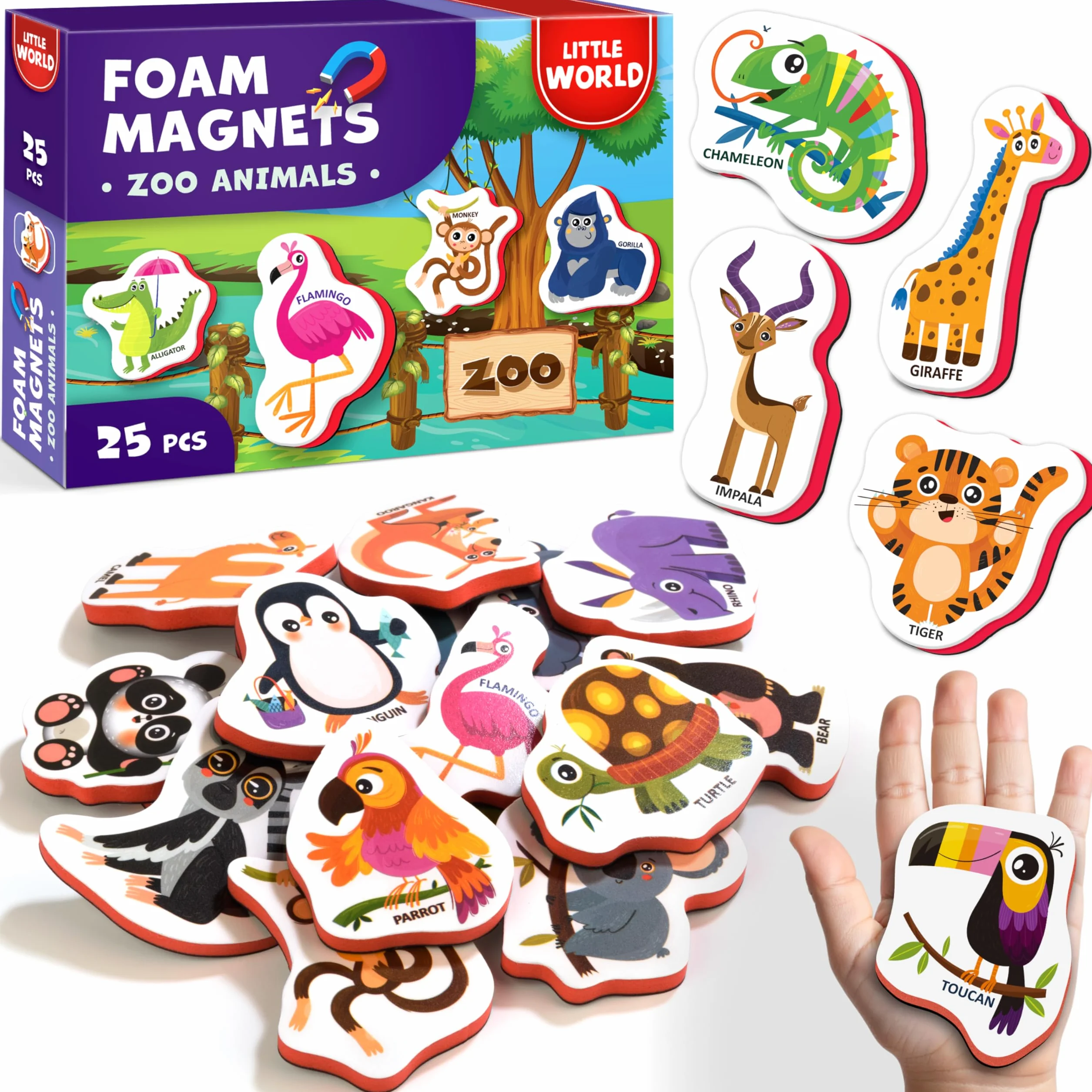 Mały Świat Magnesów ZOO Gra
