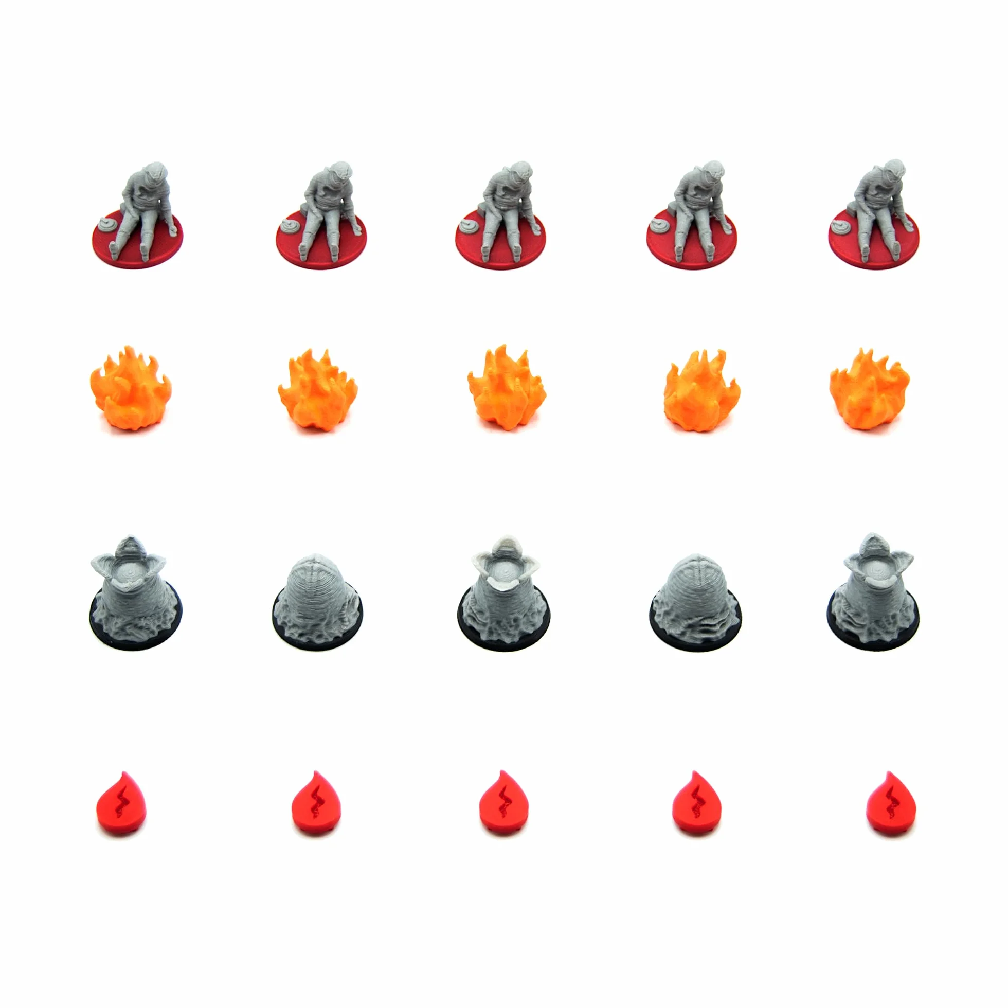 Kit di miglioramento per Nemesis Retaliation - 65 pezzi. Token 3D, miniature e parti di scenografia. Accessorio per gioco da tavolo