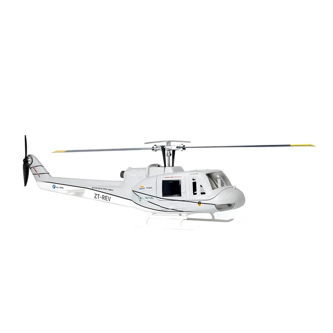 Elicottero RC per adulti, UH1-V4 Huey 470-Class RC elicottero 2.4G 6CH RC Military elicottero con posizionamento GPS, quattro modalità di volo (versione PTF/controllo a destra)