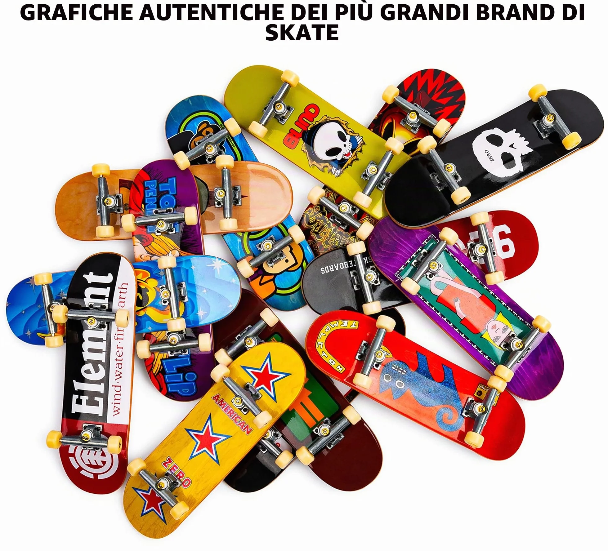 Tech Deck, Fingerboard da 96 mm, Design Autentici, per Bambini, 6+ Anni