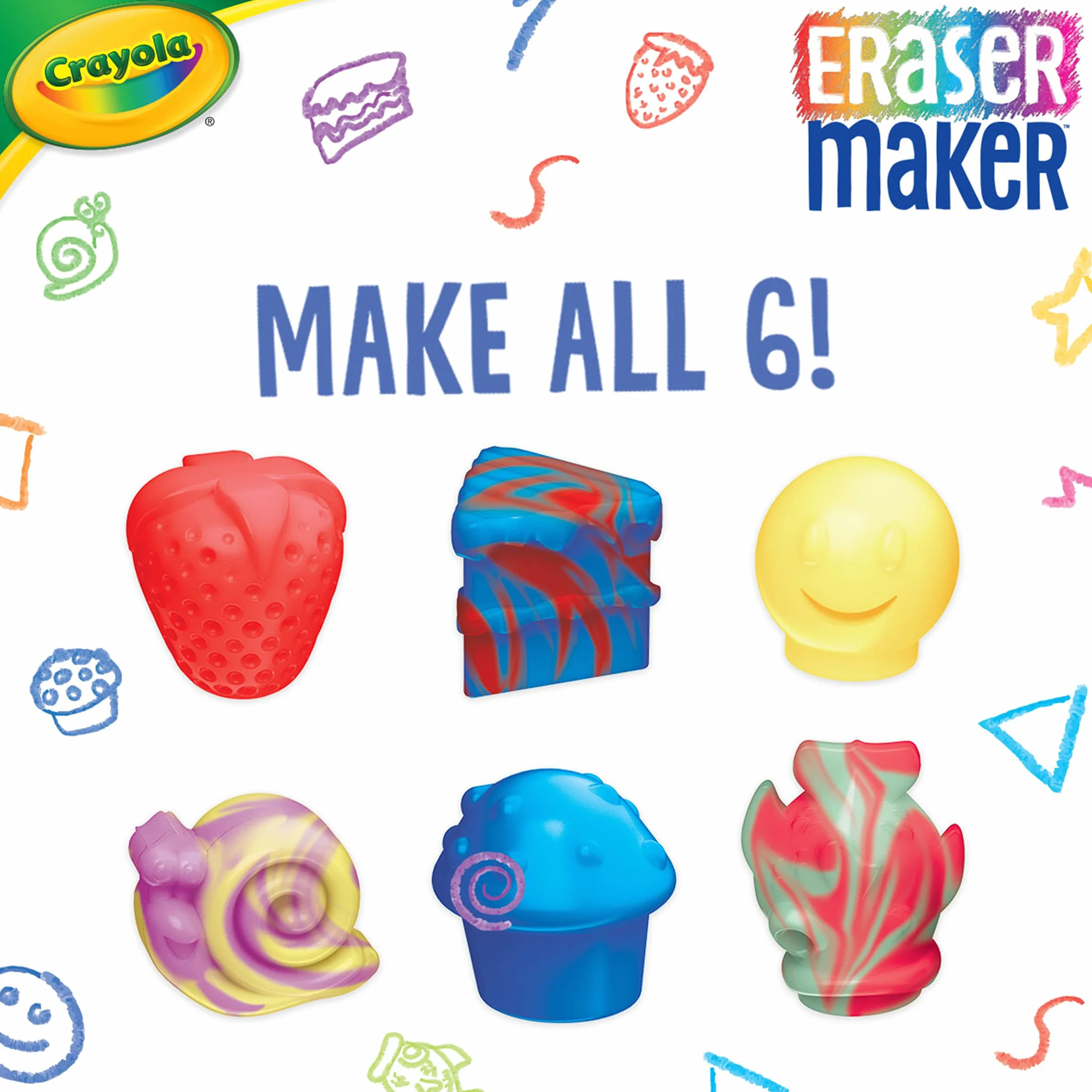 CRAYOLA - Laboratorio delle Gommine, per Creare Gomme Personalizzate, attività Creativa e Idea Regalo, da 6 Anni, 74-7401