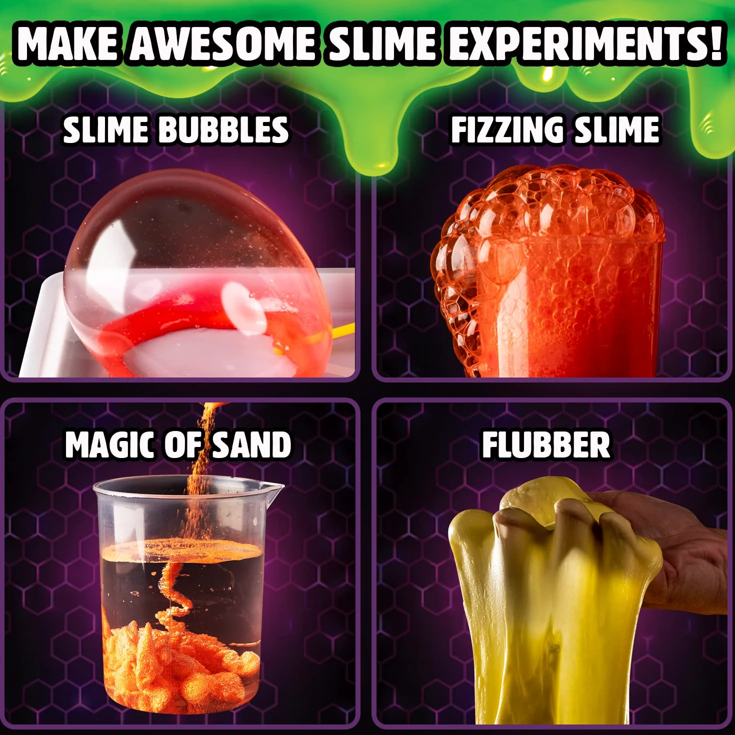 Original Stationery Scienza di Slime Kit, Set per Creare Slime Completo, Esperimenti Scientifici per Bambini Divertenti come Oobleck, Laboratorio di Slime, Regalo Compleanno