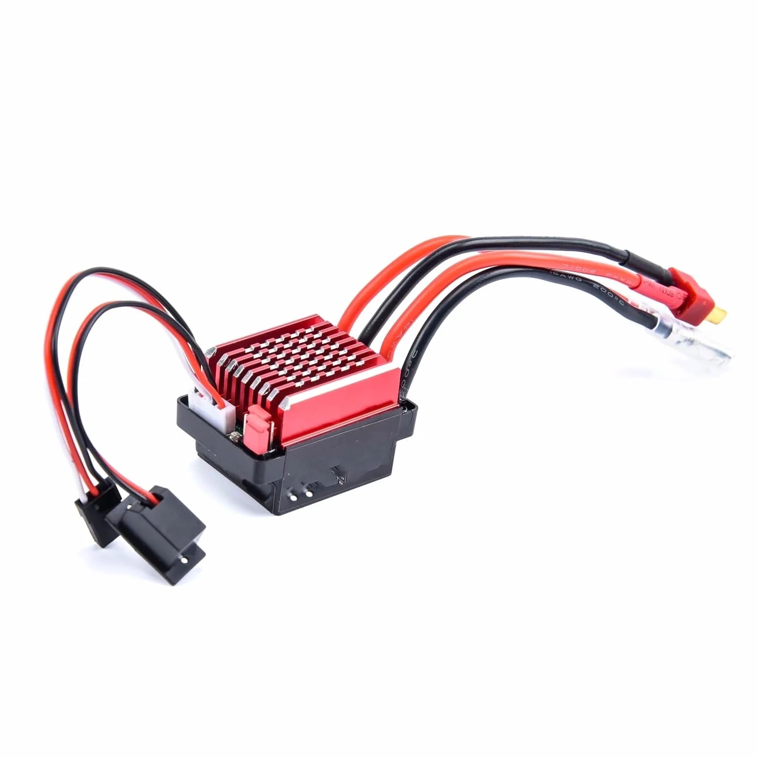 Esc Cingolata Rc Per TRX Per TRX4 Per TRX6 D90 Per HSP Per Redcat 1/10 60A Brushed ESC Regolatore Di Velocità Elettrico 6V/2A BEC RC Auto 4WD Camion Monster Crawler(T Plug)