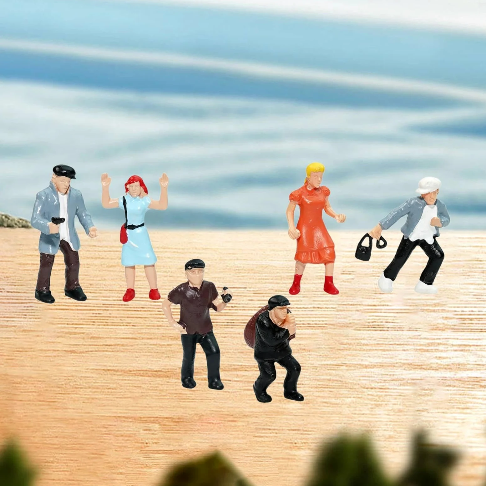 6 Pezzi Figure in 1:87, Piccole Figure per Diorami, Progetti di Costruzione,