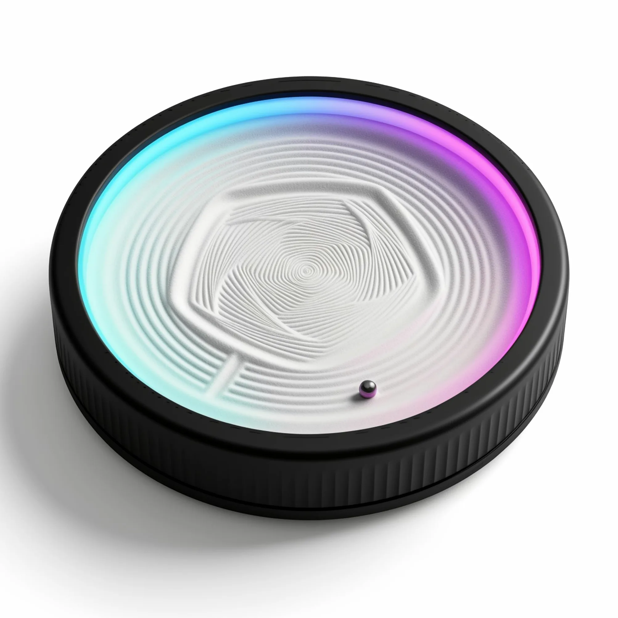 Elprico Mini Robot per Pittura con Sabbia, Macchina Automatica per Arte Cinetica con Controllo App e Illuminazione RGB, per Decorazioni per il Relax della Scrivania