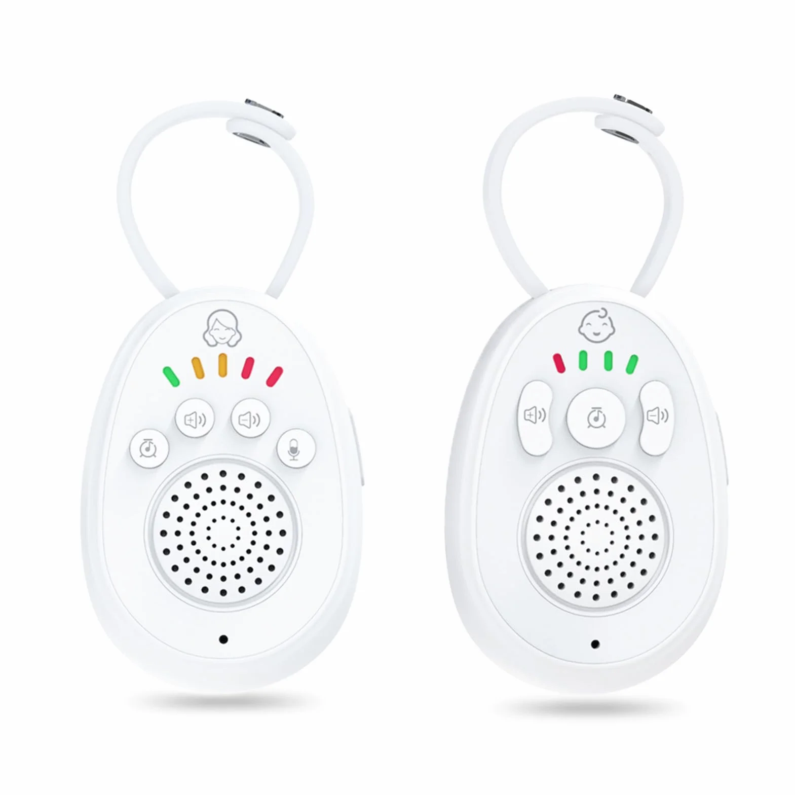 Baby Bidirezionale Macchina Sonora a Lungo Raggio 1000 Piedi Monitor Portatile Ad Attivazione Vocale Ninne Nanne Ricaricabili