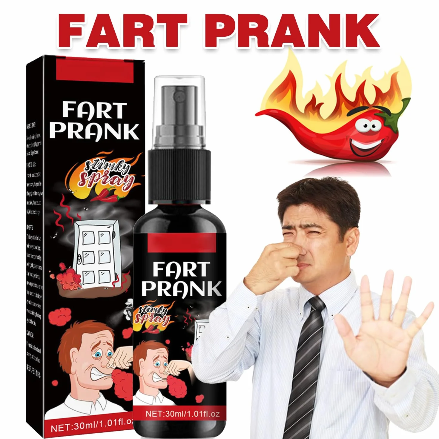 Spray Puzzolente Liquido, Scoreggia Liquido, Liquido Farta Spray, Farta Puzzolente Spray, Liquido Scoreggia Odore, Spray Scoreggia Liquido, Che Odora Puzzolente, Roba di chili Scherzosa Non Tossica