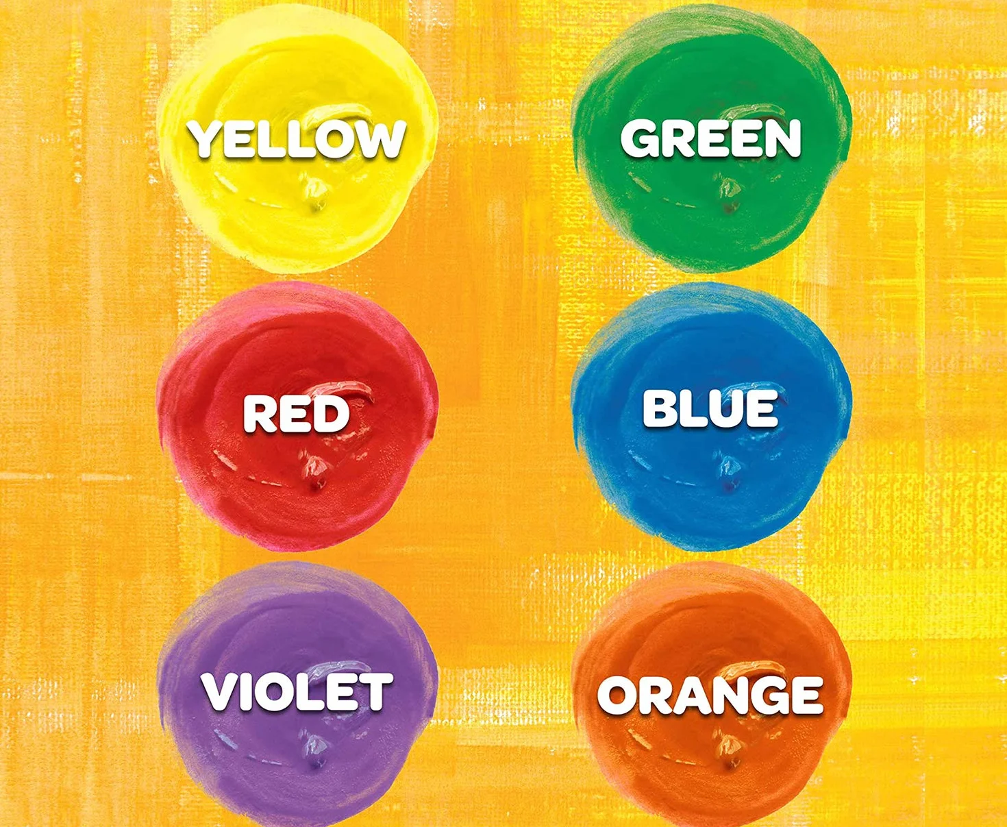 CRAYOLA - Tempere Lavabili per Bambini, Confezione da 6 Barattolini da 59 ml, Colori Classici, Età Consigliata: da 3 Anni