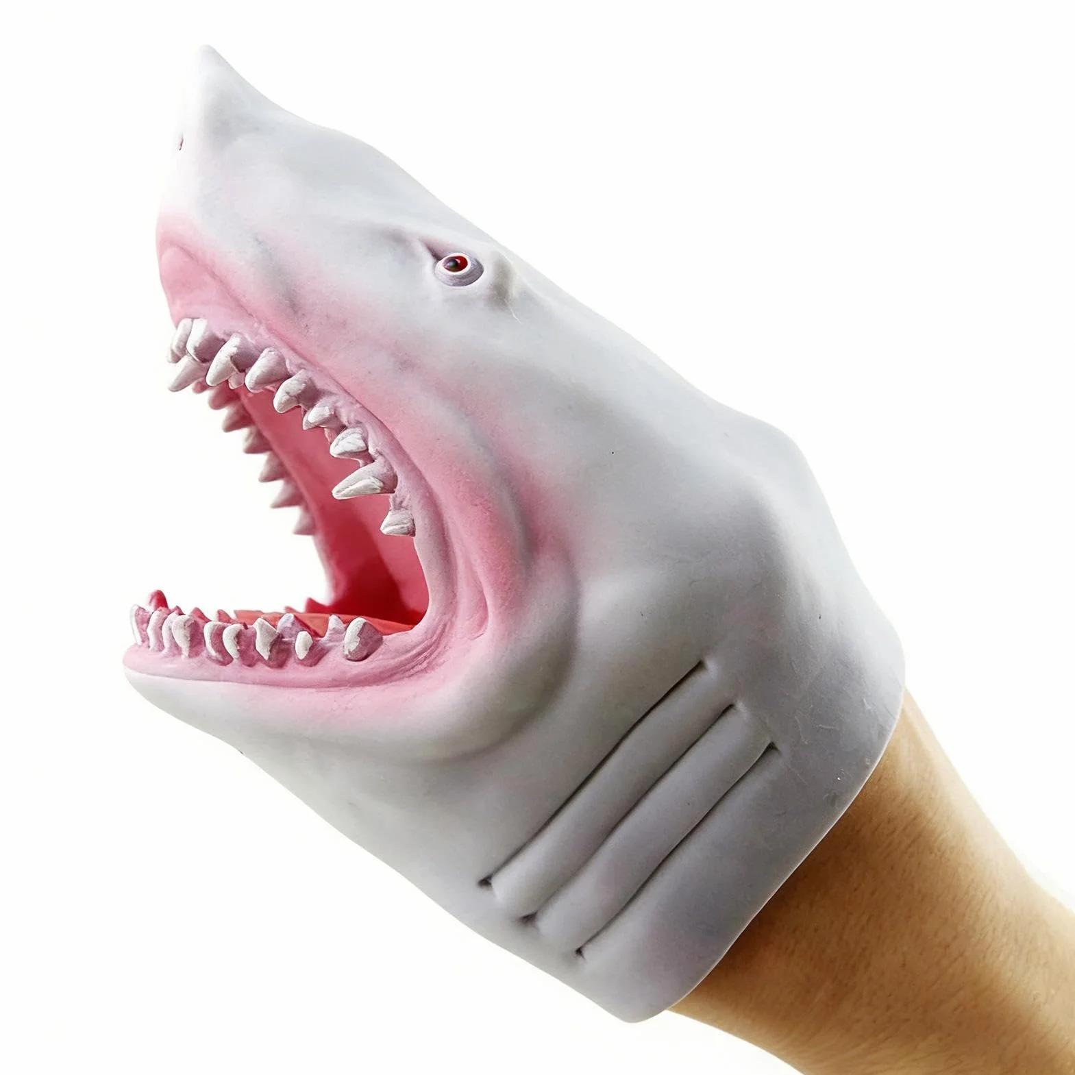 Shark Puppet Realistic Interactive Hand Toy Party Favor Fun Role Play for Boys Girls