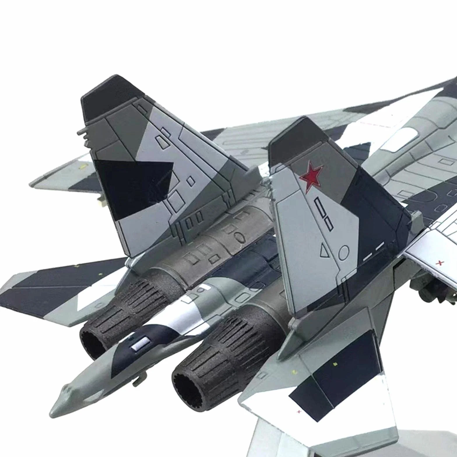 F Fityle Sukhoi SU-35 Modello Aereo da Caccia in Metallo 22x14,5 cm