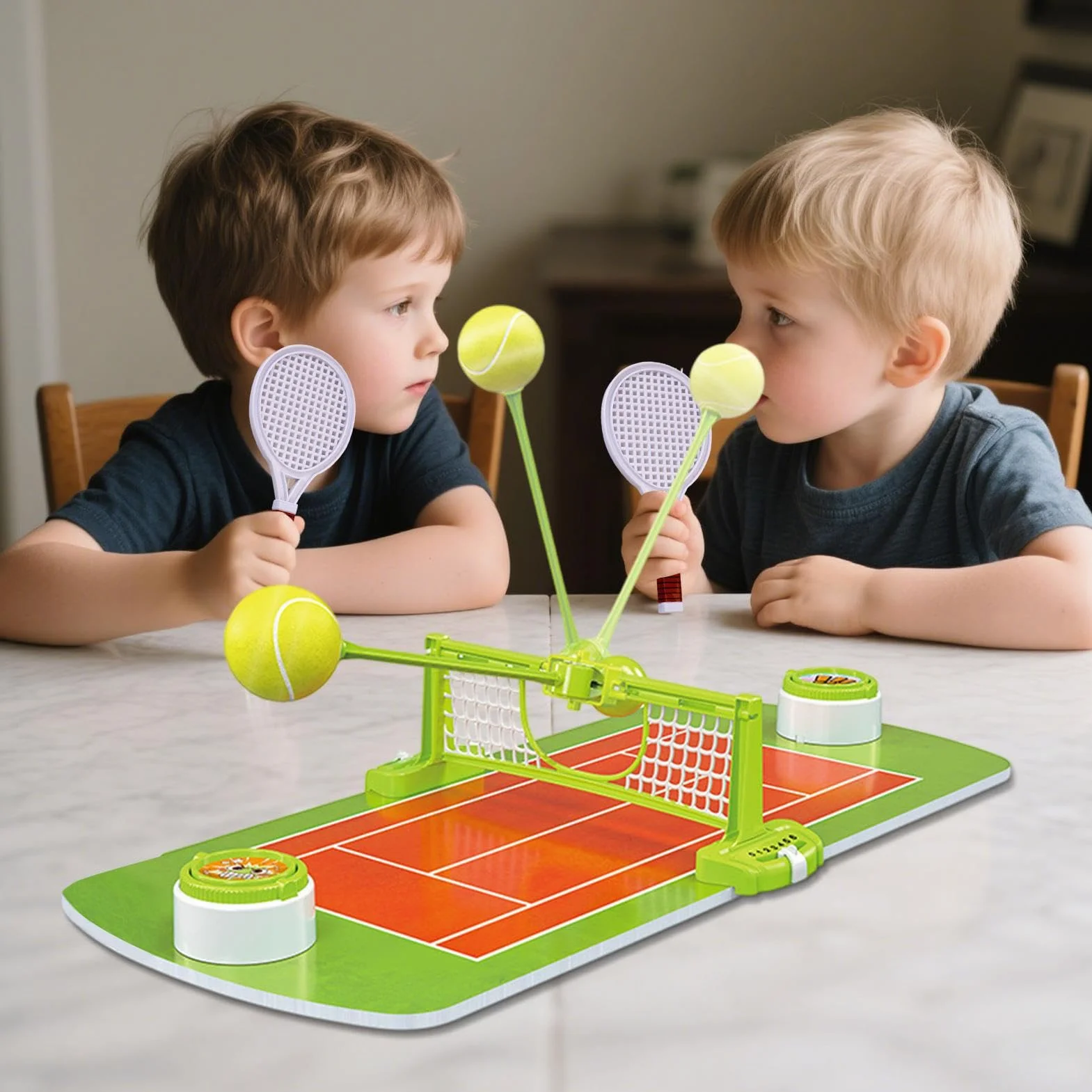 Tennis Da Tavolo Gioco Familiare Pong Giocattolo Interattivo Due Giocatori Indoor