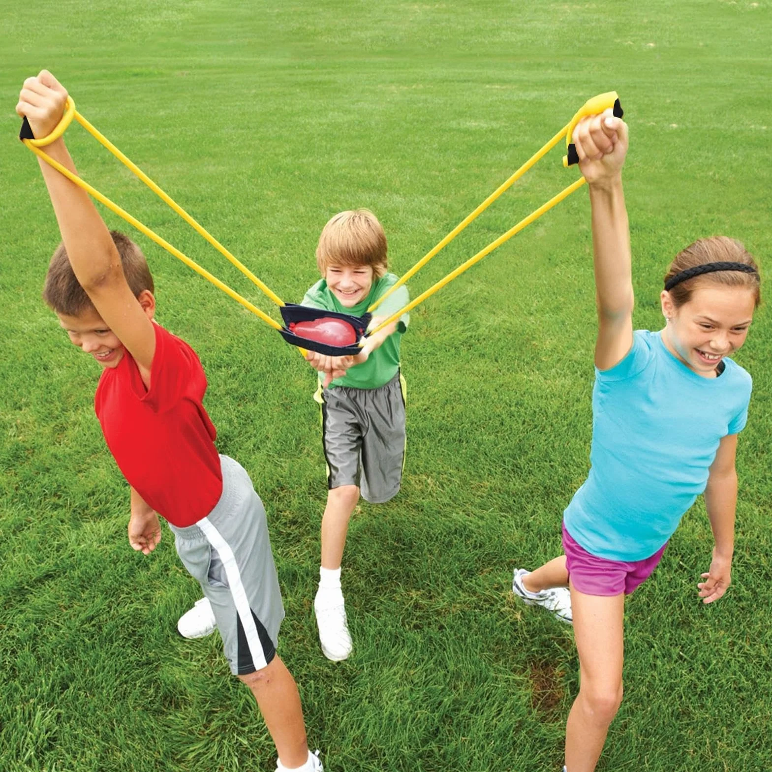 Fionda gigante per palloncini d'acqua – lanciatoie potenti, kit di tiro a lungo raggio | accessorio sportivo per giardino, spiaggia, competizione con amici, festa all'aperto, lancio patate e calcio