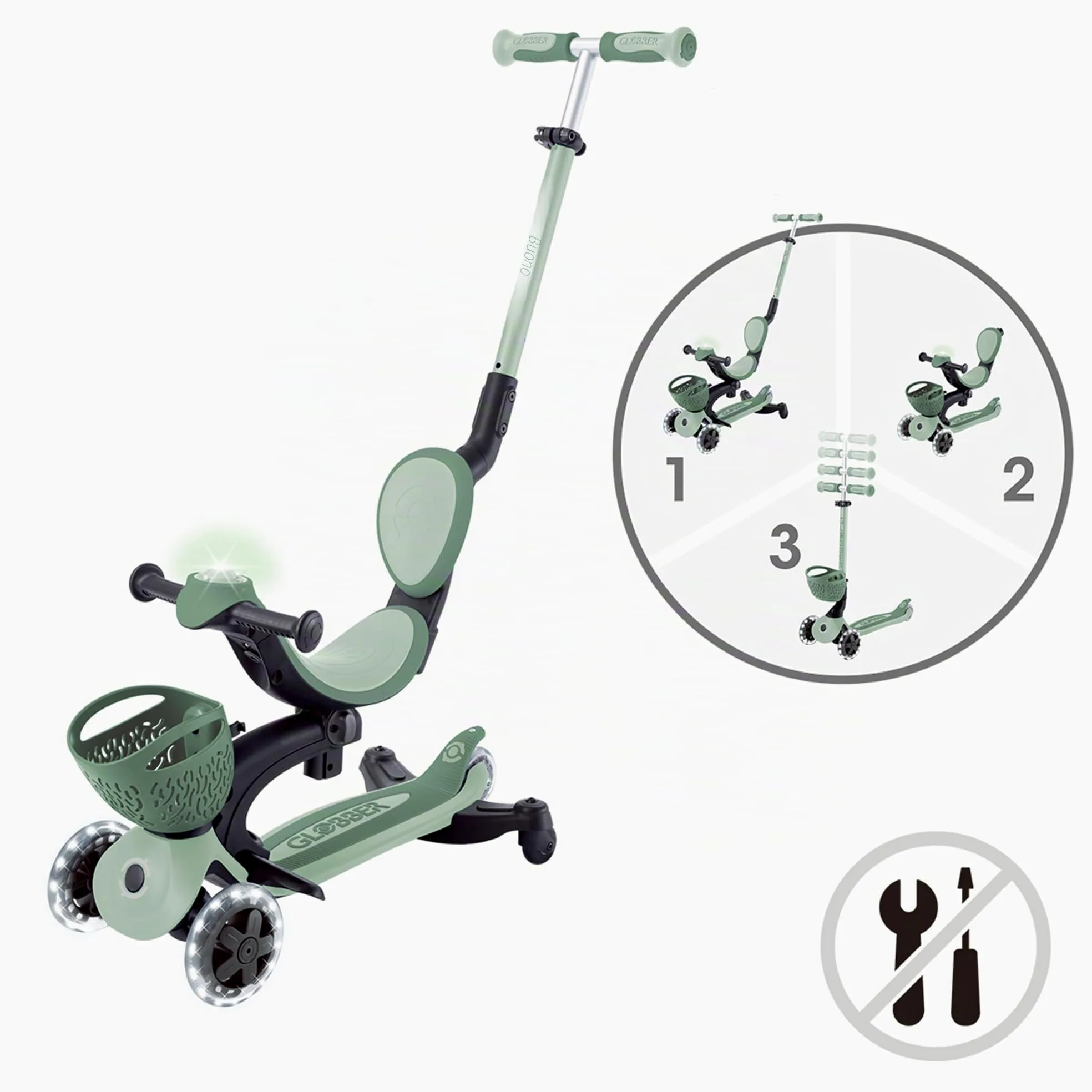 Globber Trottinette Go•up Baby 360 Lights - Monopattino Gioventù Unisex
