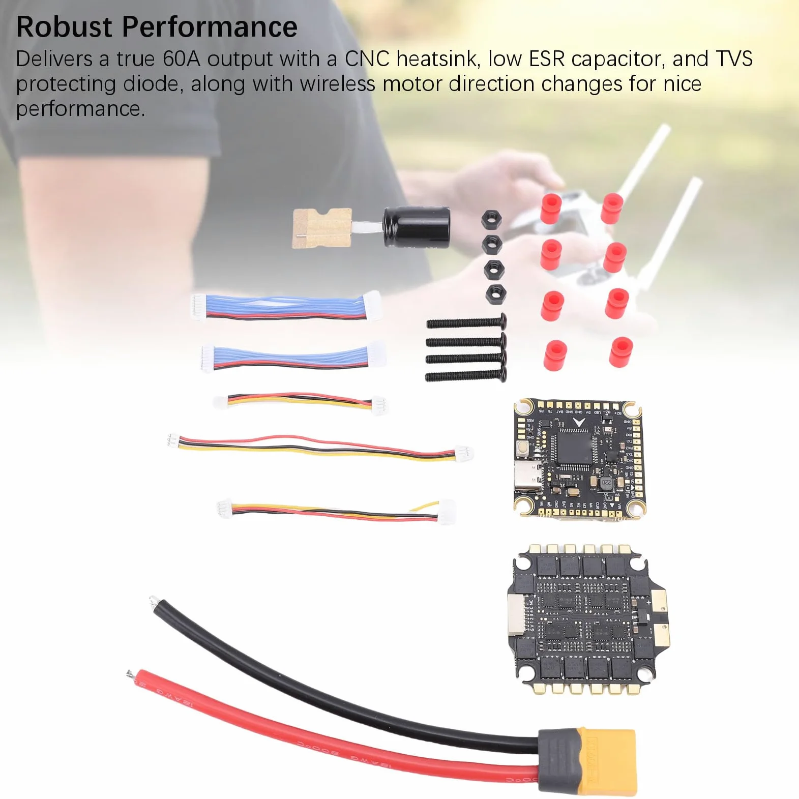 Generic SpeedyBee Plastic RC Drone F405 Flight Controller Stack 60A ESC Prestazioni Robuste Facile Installazione per Hobbisti di Droni