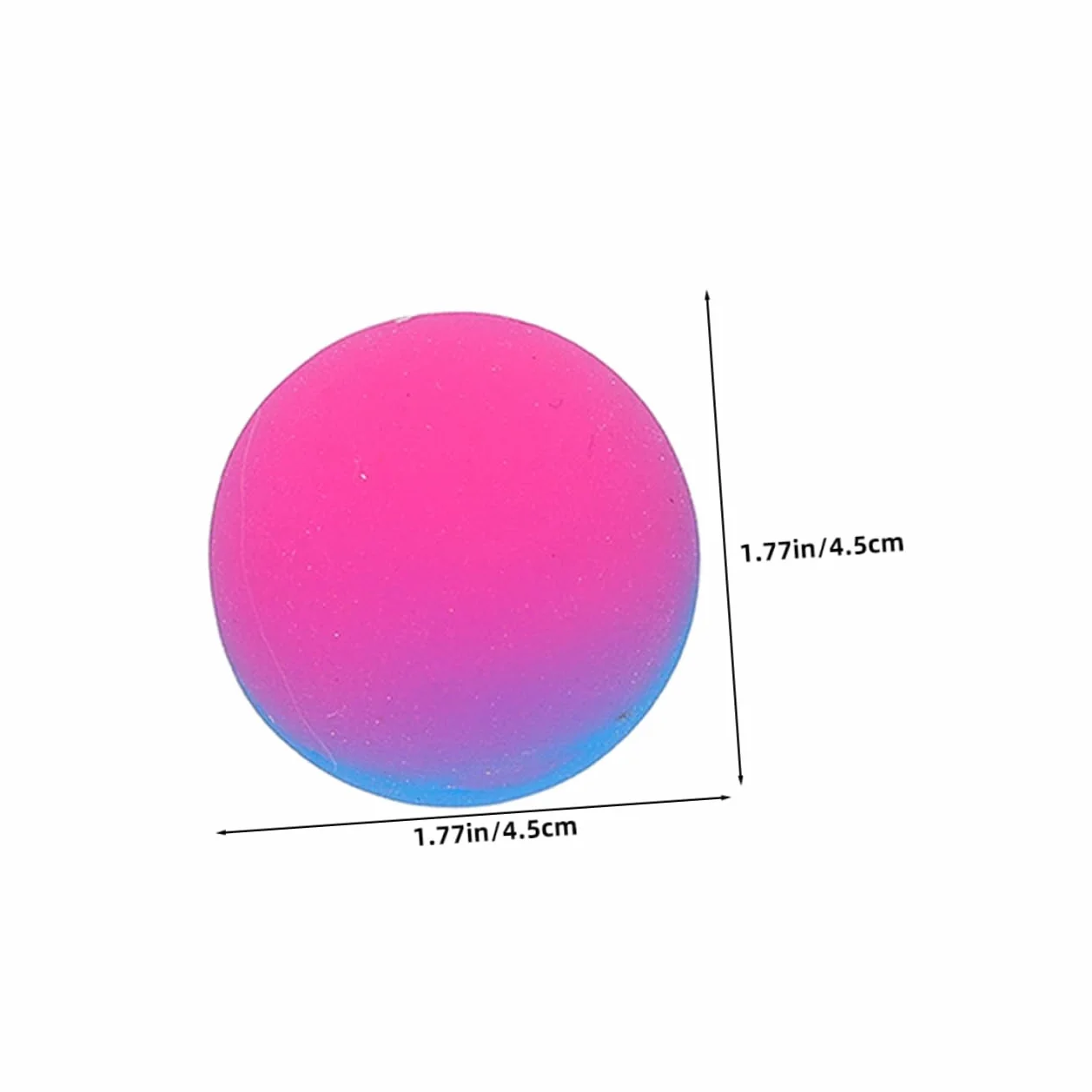Toyvian 18 Palline di Gomma Rimbalzanti per da 45 Mm Palline Rimbalzanti Multicolori Bomboniere per Feste di Natale Parchi Giochi All'Aperto Premi Scolastici Premi in Classe