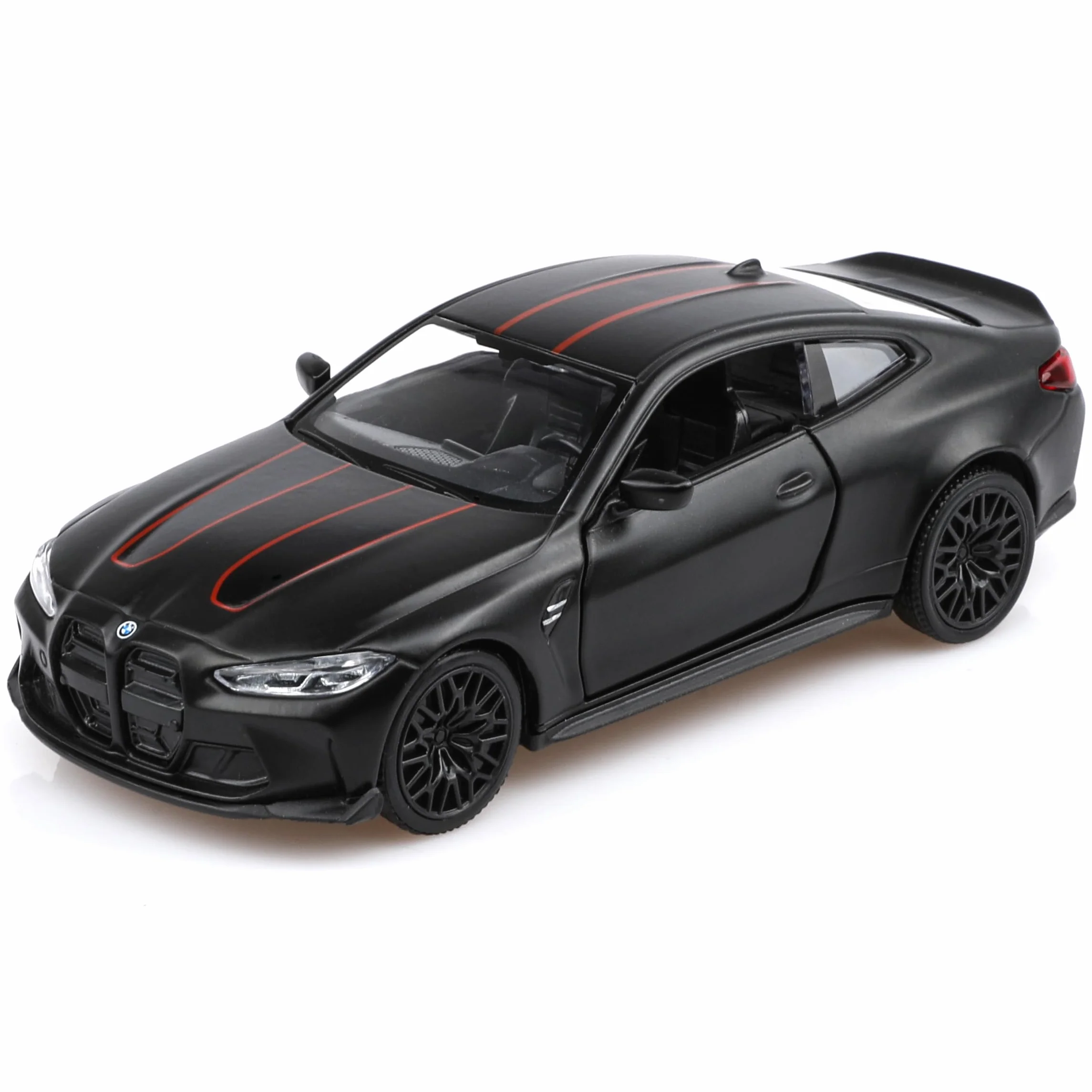 TOKAXI Modellino di auto BMW M4 pressofuso in scala 1/36, veicoli a retrocarica auto giocattolo BMW, regali di auto per ragazzi e ragazze (nero)