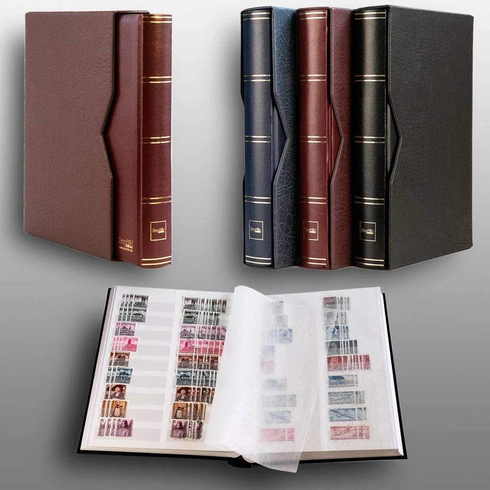 Prophila classificatori 60 pagina bianco DIVIDIDA con cofanetto marrone