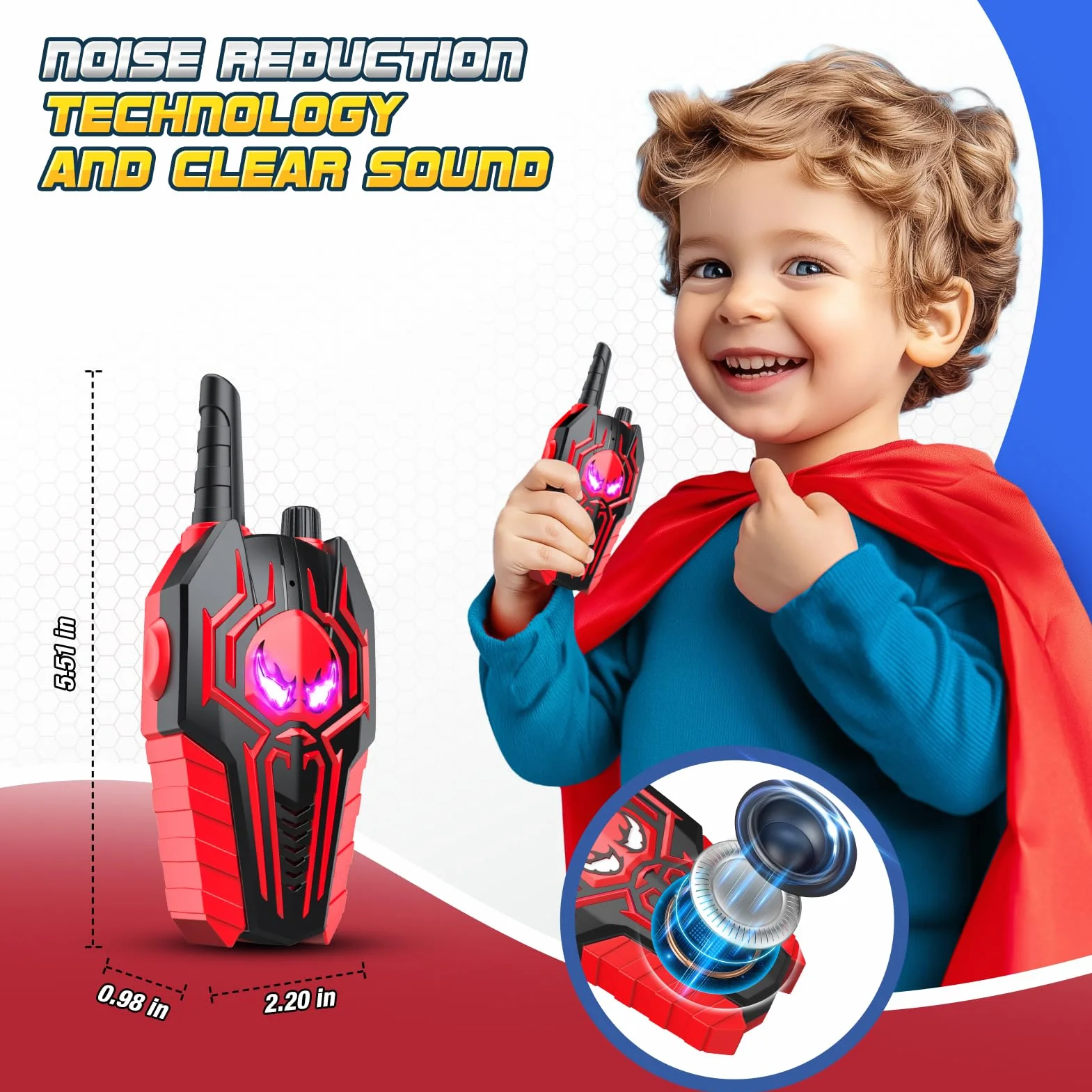 Walkie Talkie Bambini Giocattolo da Esterno Regalo 3-10 Anni