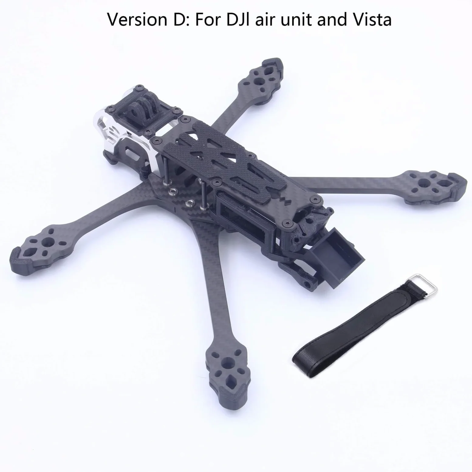 IWBR Mark5 MK5 DC DeadCat Struttura FPV Kit Telaio 5 pollici In Fibra di Carbonio for O3 Aria Unità Vista RC Quadcopter Racing Drone parti fai da te (Size : D digital black)