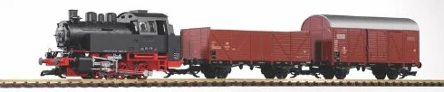 Piko 37120 - G Starter Set BR 80 con 2 Carri Merci Db Epoca III (tra Cui Sound + Vapore)