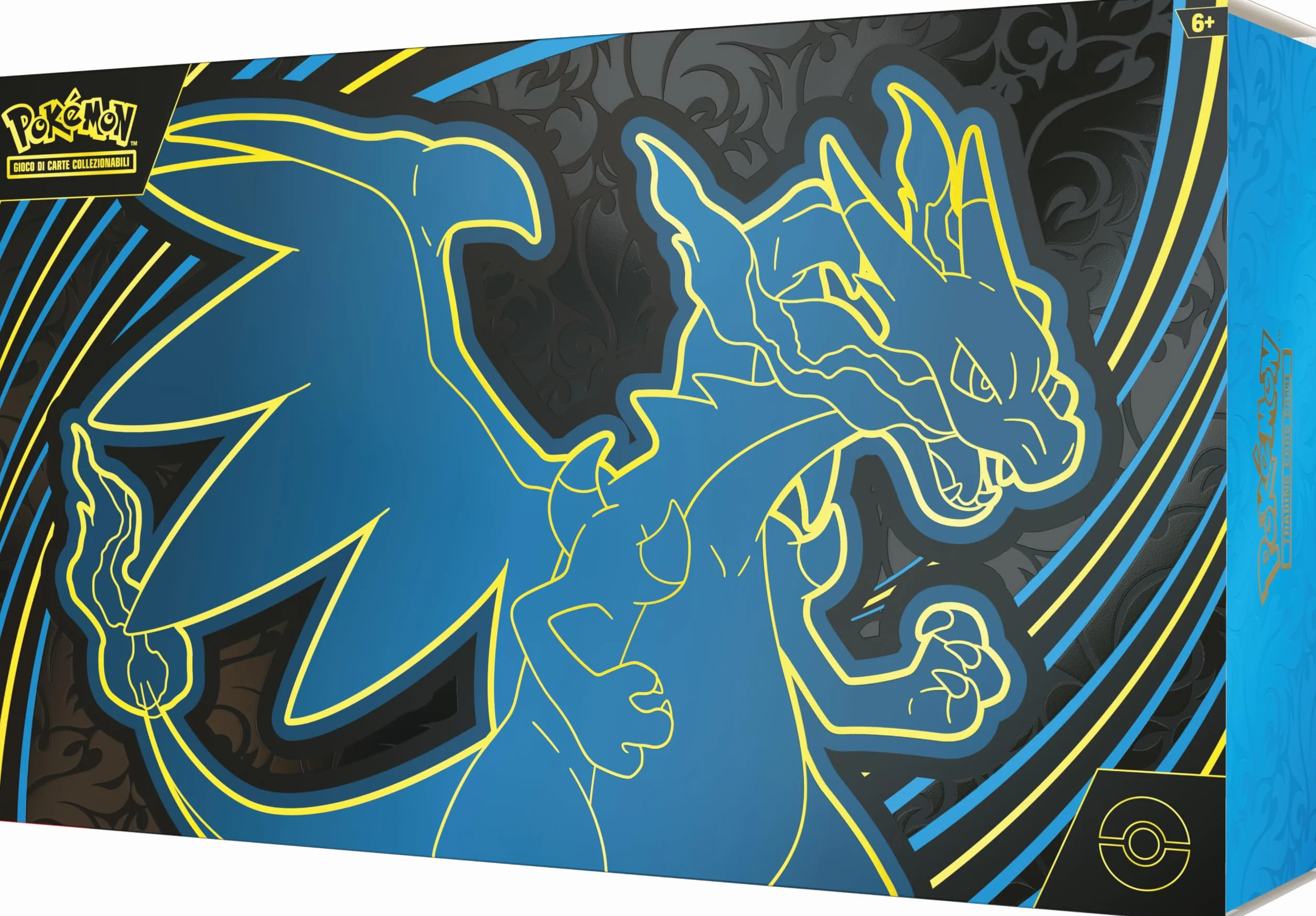 Pokémon GCC: Collezione Ultra Premium Mega Charizard X-ex con 2 carte olografiche, 18 buste espansione e accessori premium