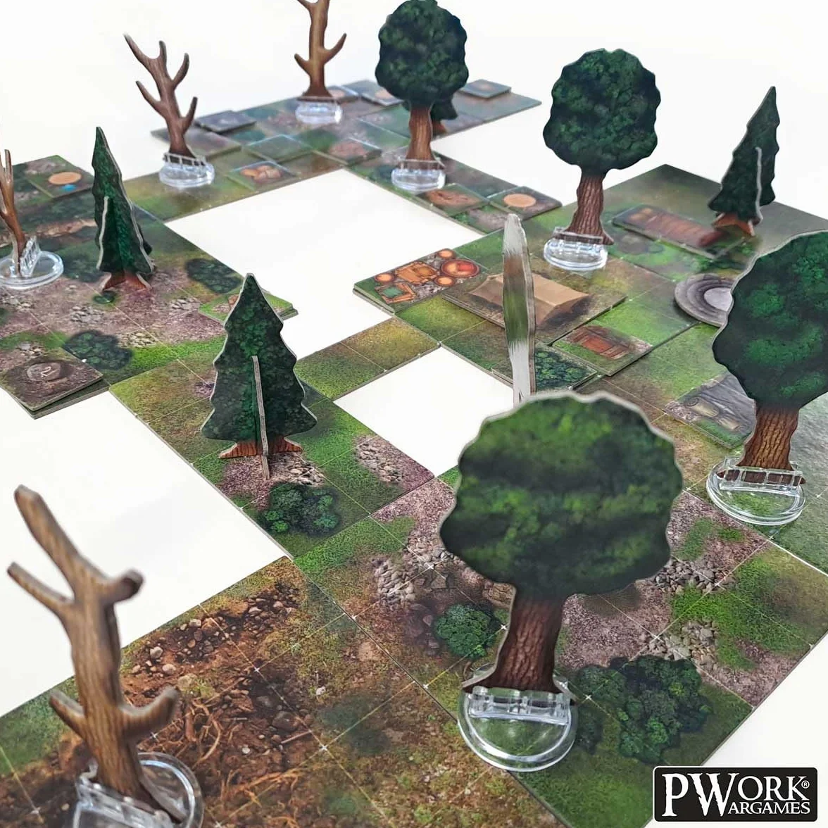 The Forest - RPG Modular Map Tiles - double face cardboard tiles