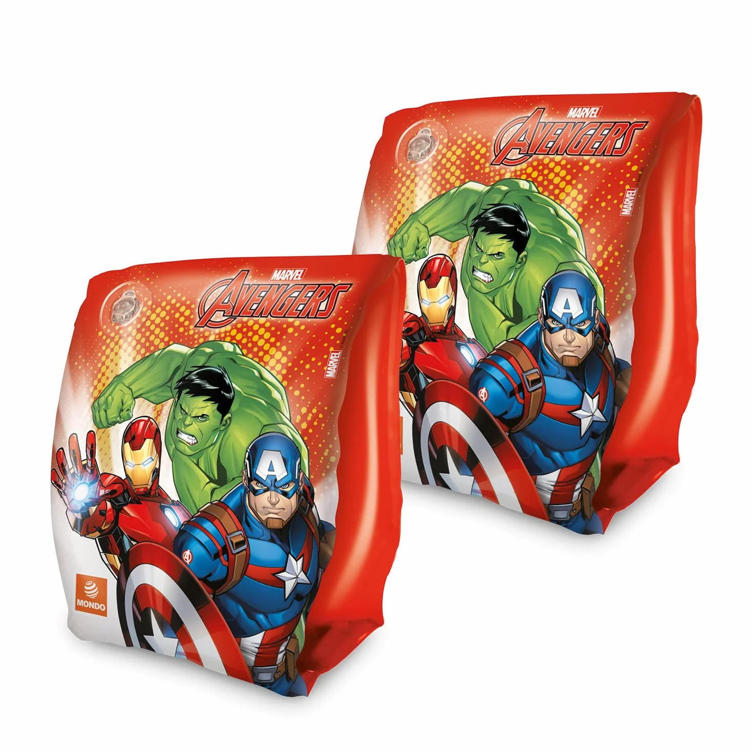 Mondo Toys - AVENGERS Arm Bands - Braccioli di Sicurezza per bambini - Materiale PVC - Adatti a bambini da 2 a 6 anni con Peso 6-20 kg - 16932