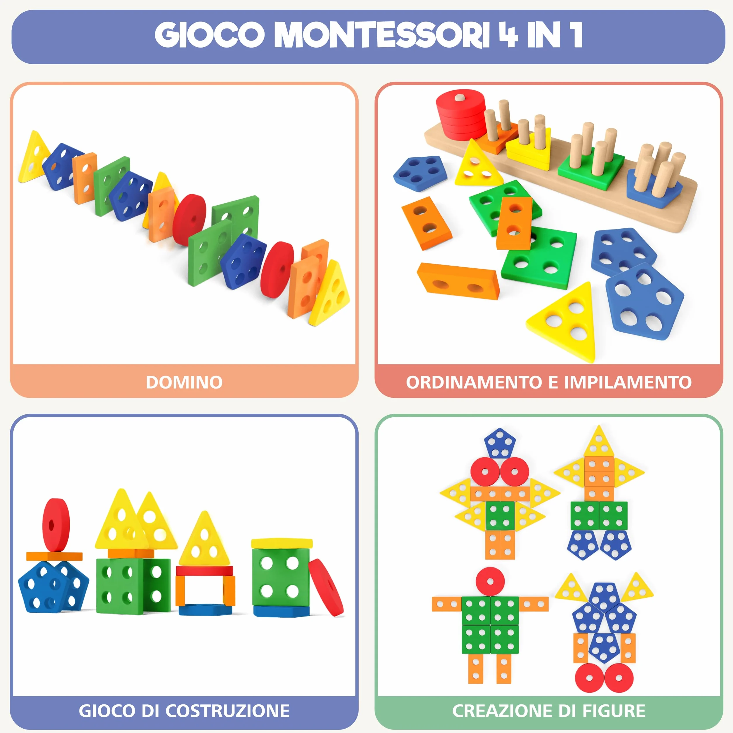 Sweety Fox Giochi Montessori 2 Anni - Giochi di Attività e Sviluppo 1 2 3 Anni - Giochi Bambini 2 Anni