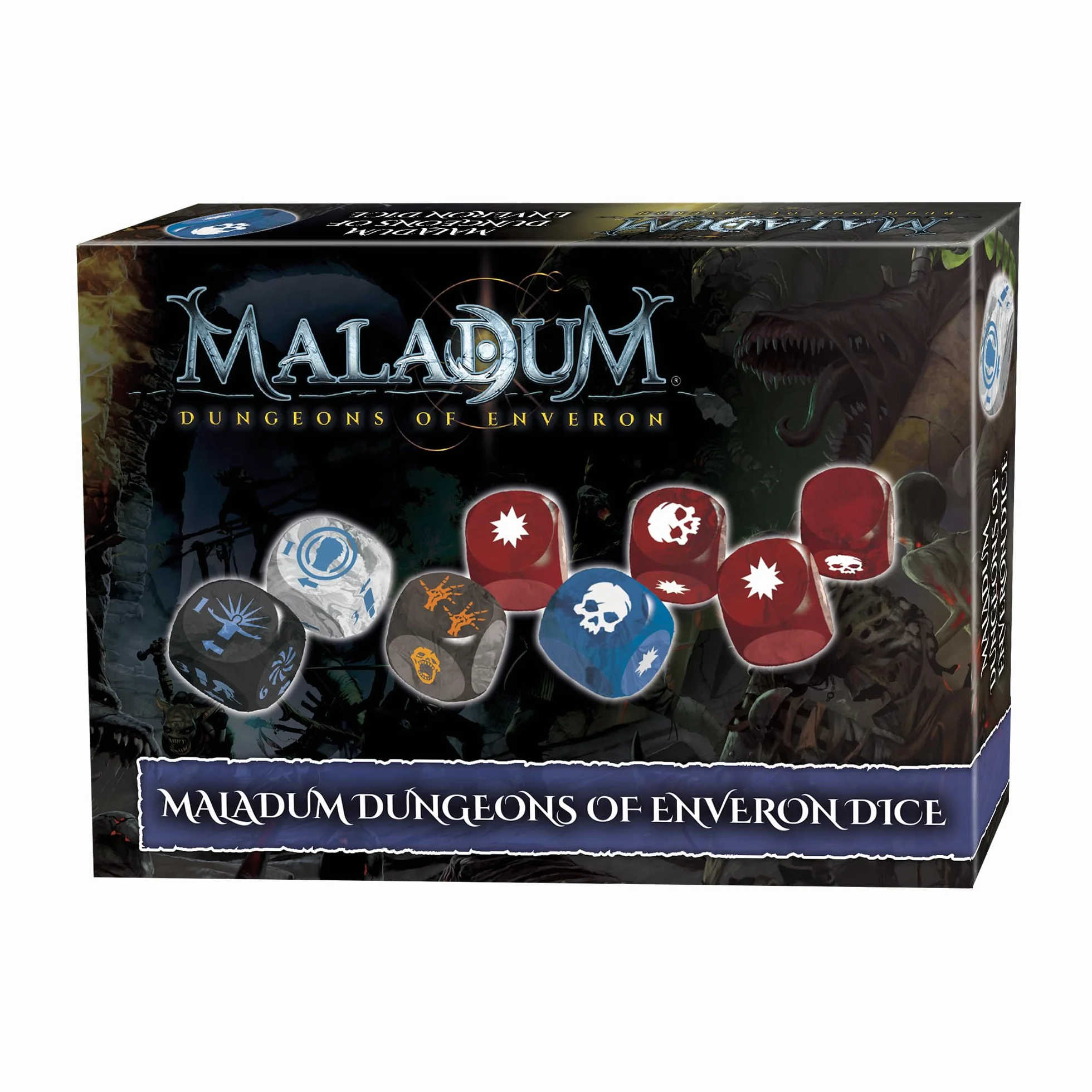 Battle Systems Maladum Dungeons of Enveron Dice - Gioco Fantasy Dungeon Crawler Gioco Immersive Terreno Solo, Cooperativo e Adversarial Play