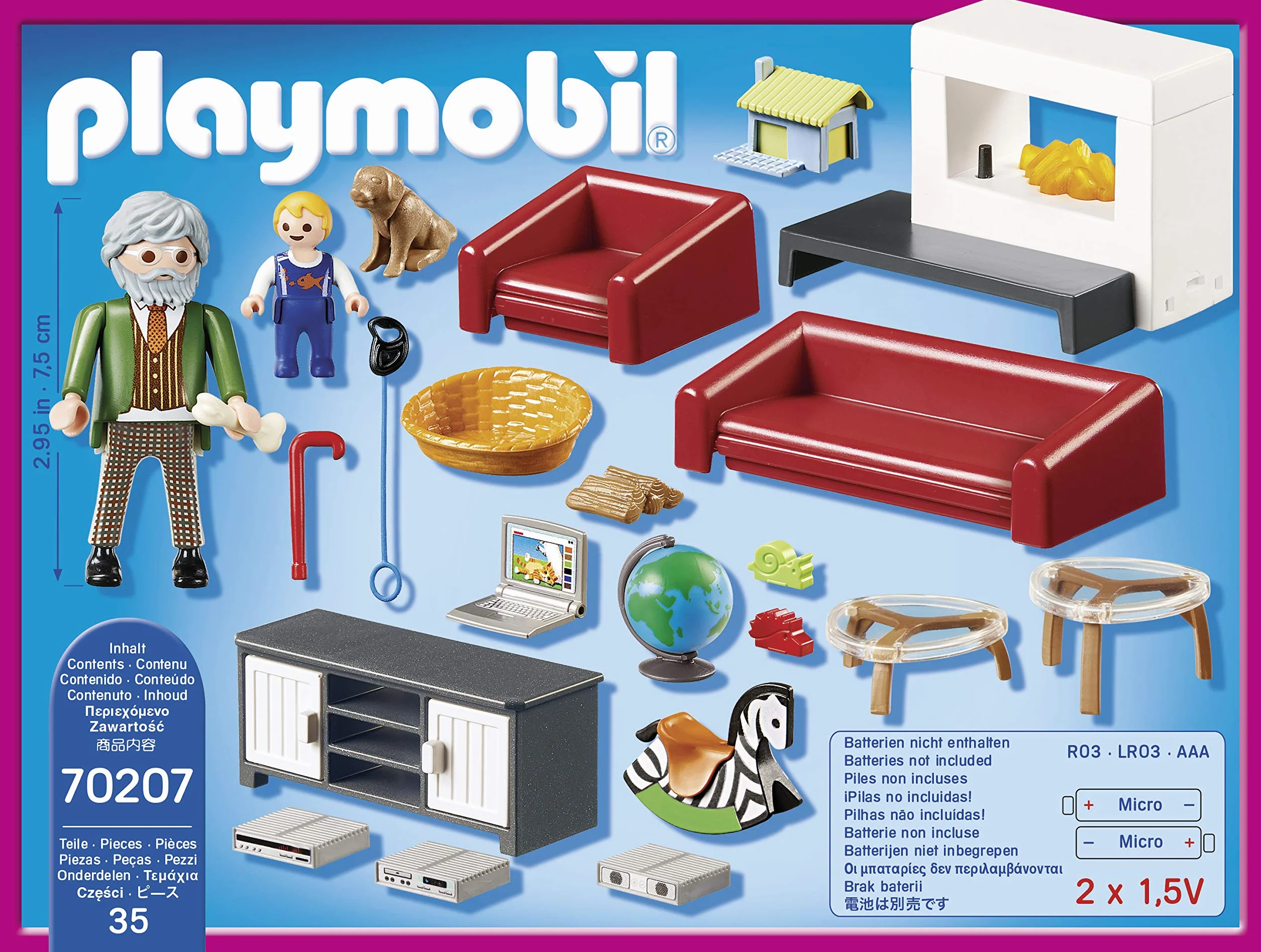 PLAYMOBIL 70207 - Salon avec cheminee