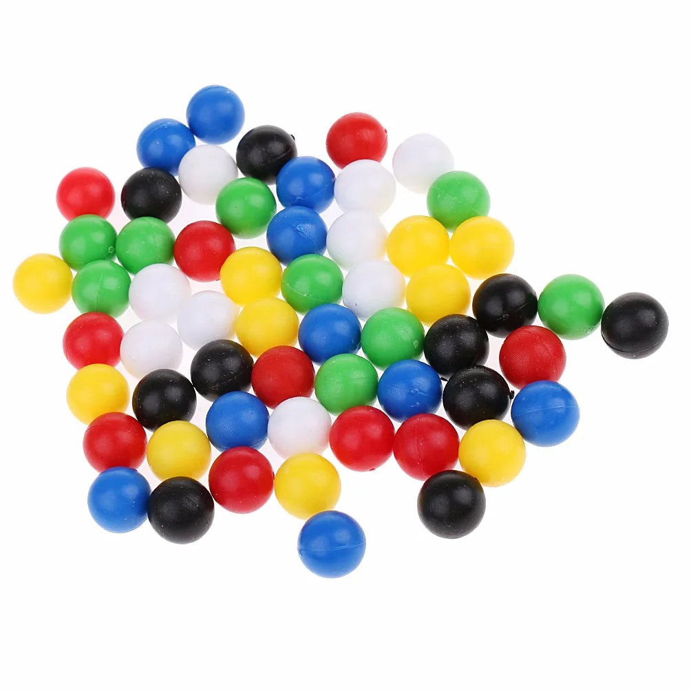 60 palline rotonde da 1 cm per collegare quattro palline in una linea per il gioco della famiglia