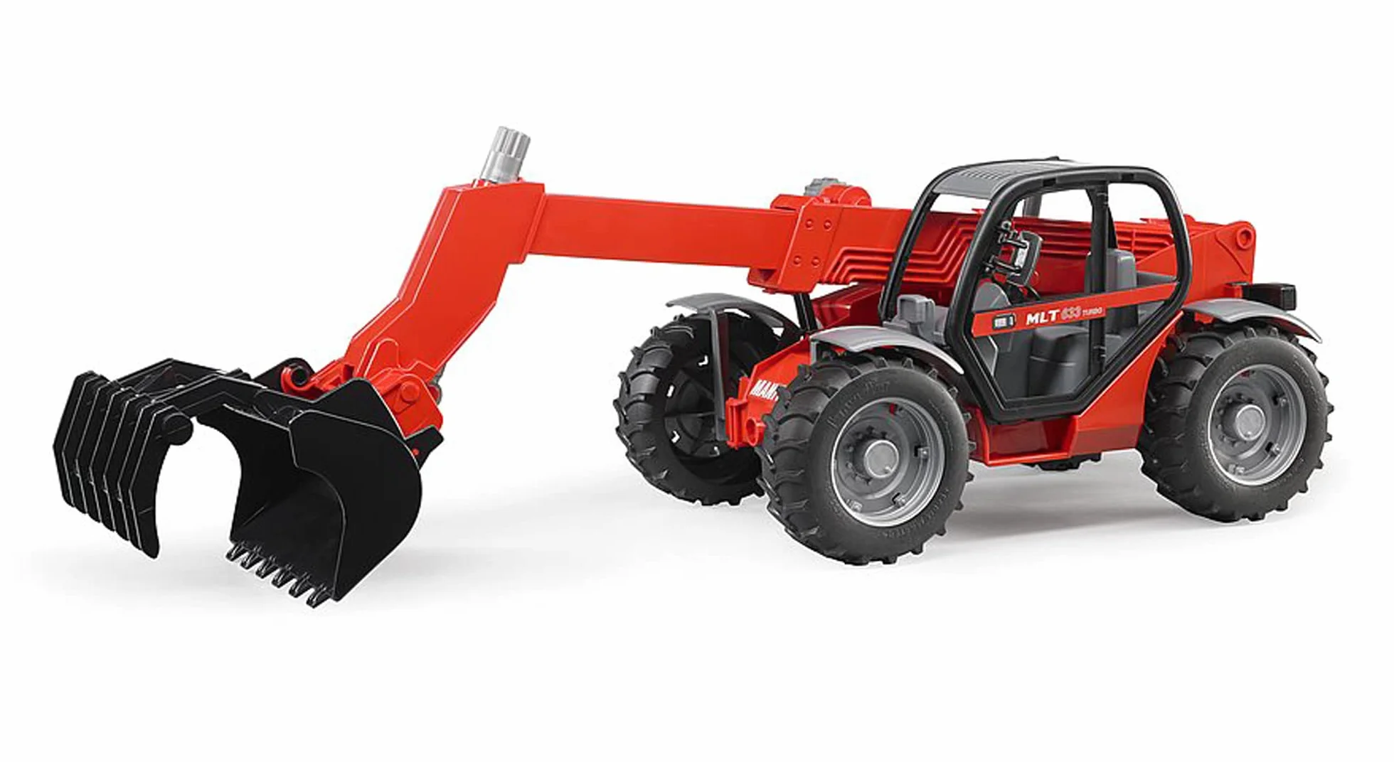 bruder 02125 - Pala telescopica Manitou MLT 633, veicoli, veicolo da costruzione, macchina da costruzione, carrello elevatore, pala gommata, giocattolo