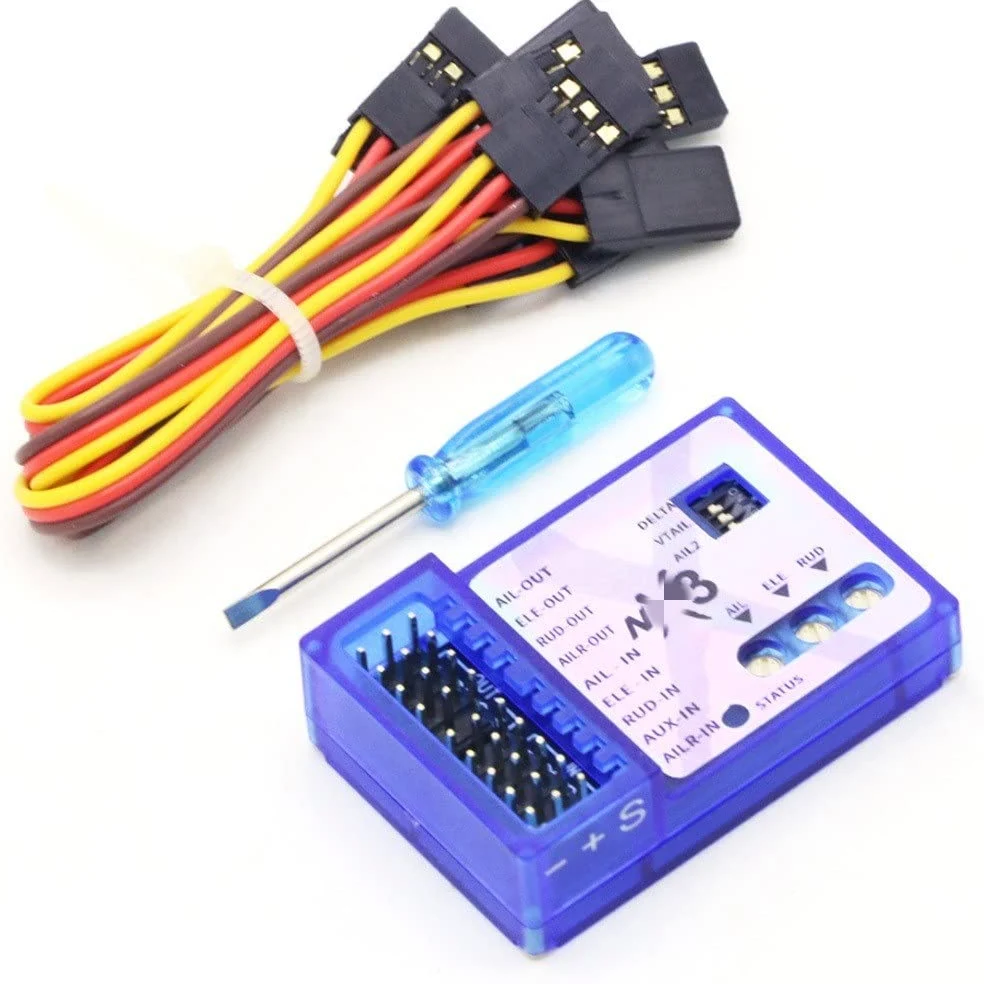 NX3 Pro Flight Controller con stabilizzatore giroscopico 3D per aereo aeromobile ad ala fissa RC e drone da corsa compatibile con modelli simili(5 SETS)