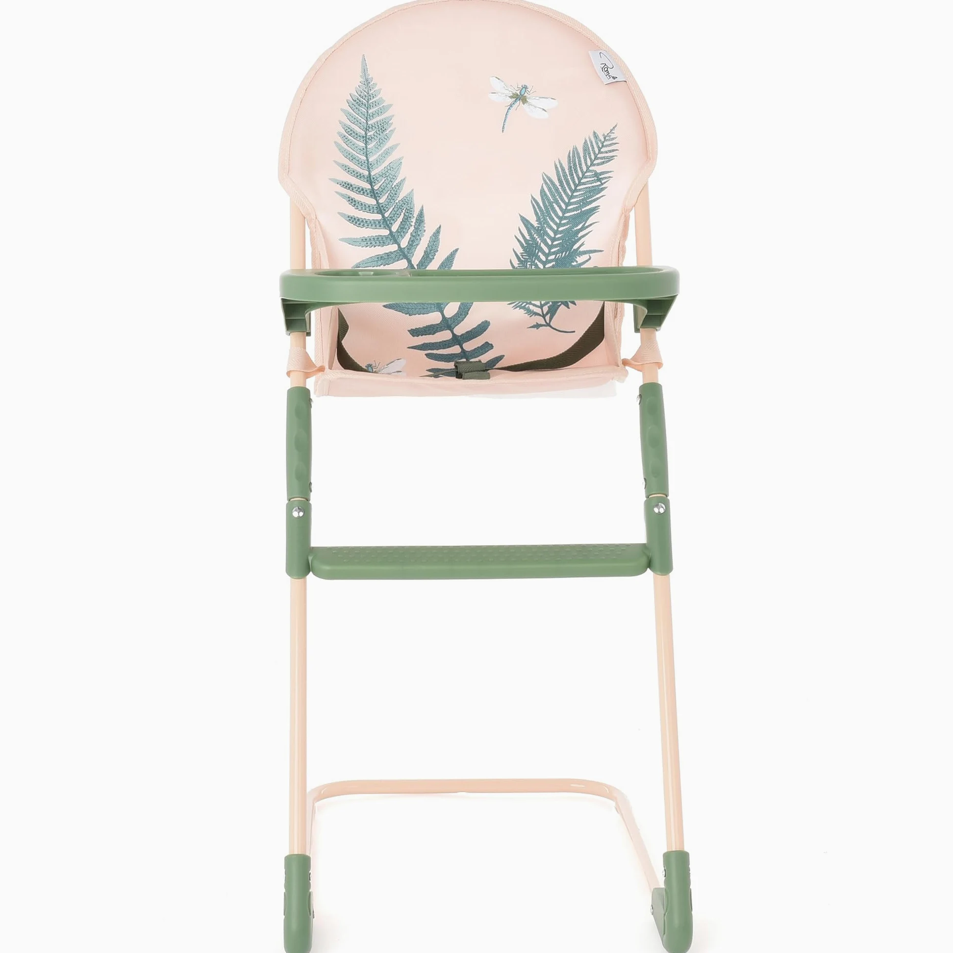 Roma RHS - Seggiolone per bambole, felce, tessuto riciclato ecologico, collezione Royal Horticultural Society, per bambole fino a 42 cm