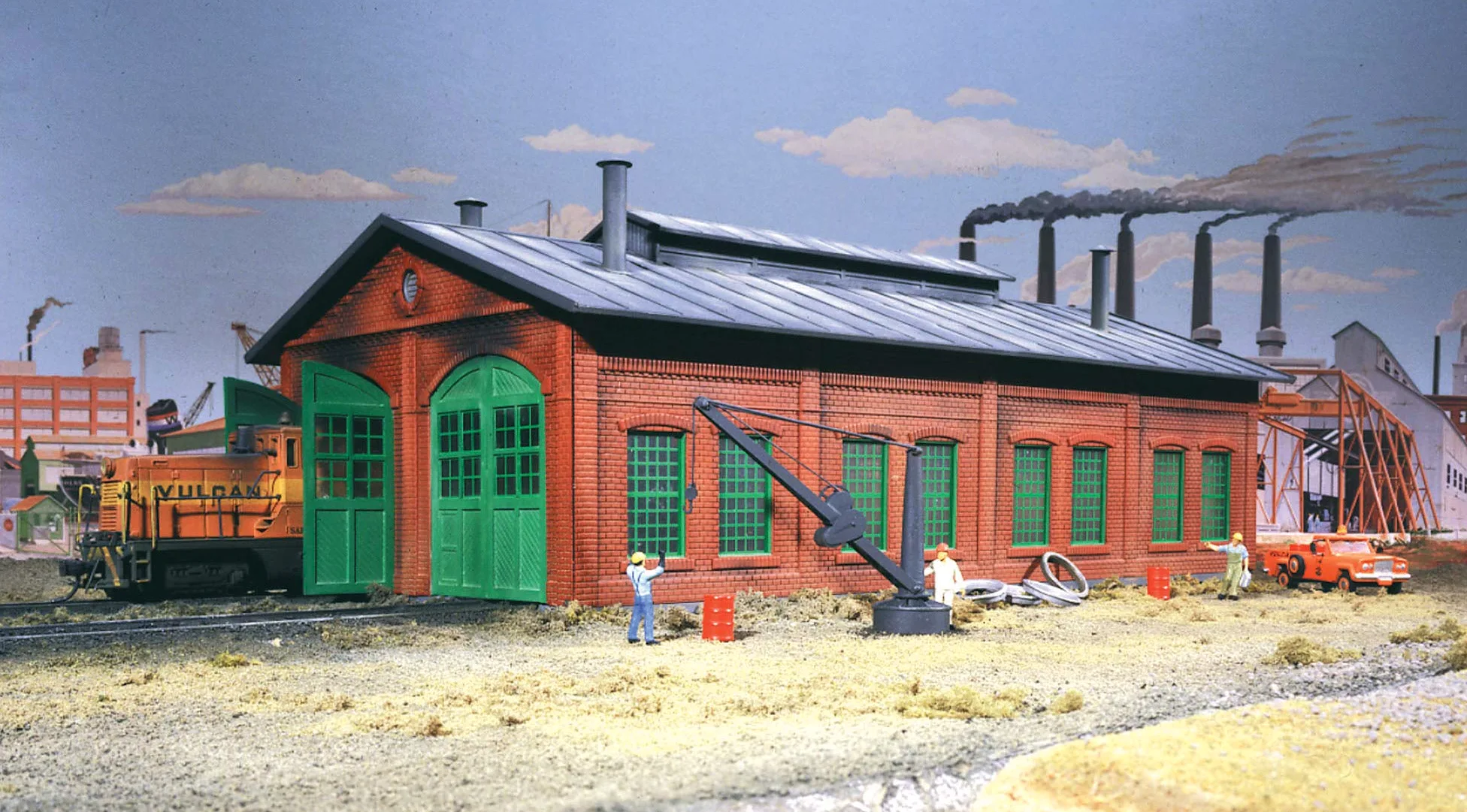 Scala H0 - Kit Di Costruzione Rimessa Per Locomotive 2 Sempre