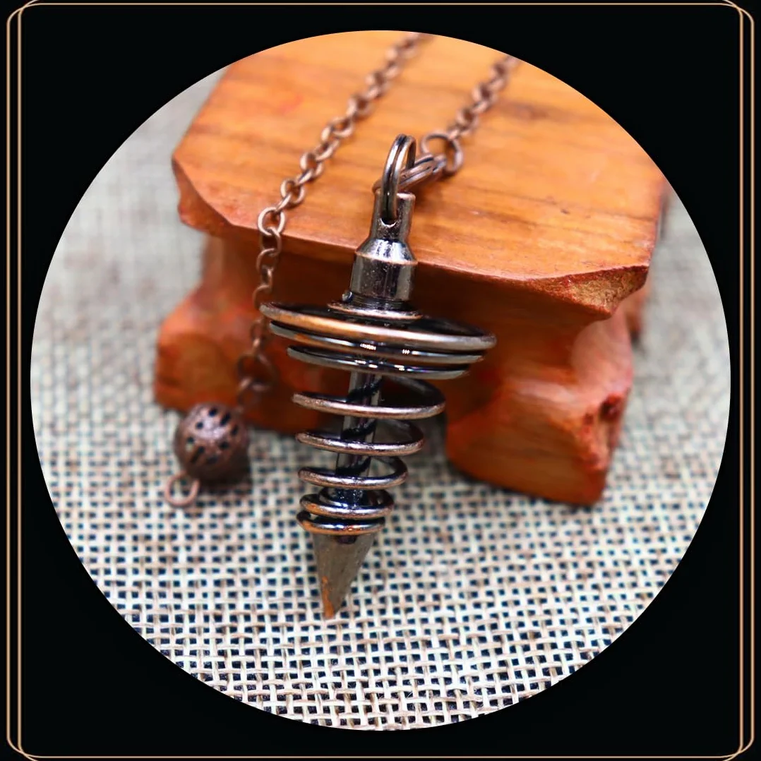 Pendolo in rame 2 pezzi per esoterismo divinazione tarocchi accessori regalo