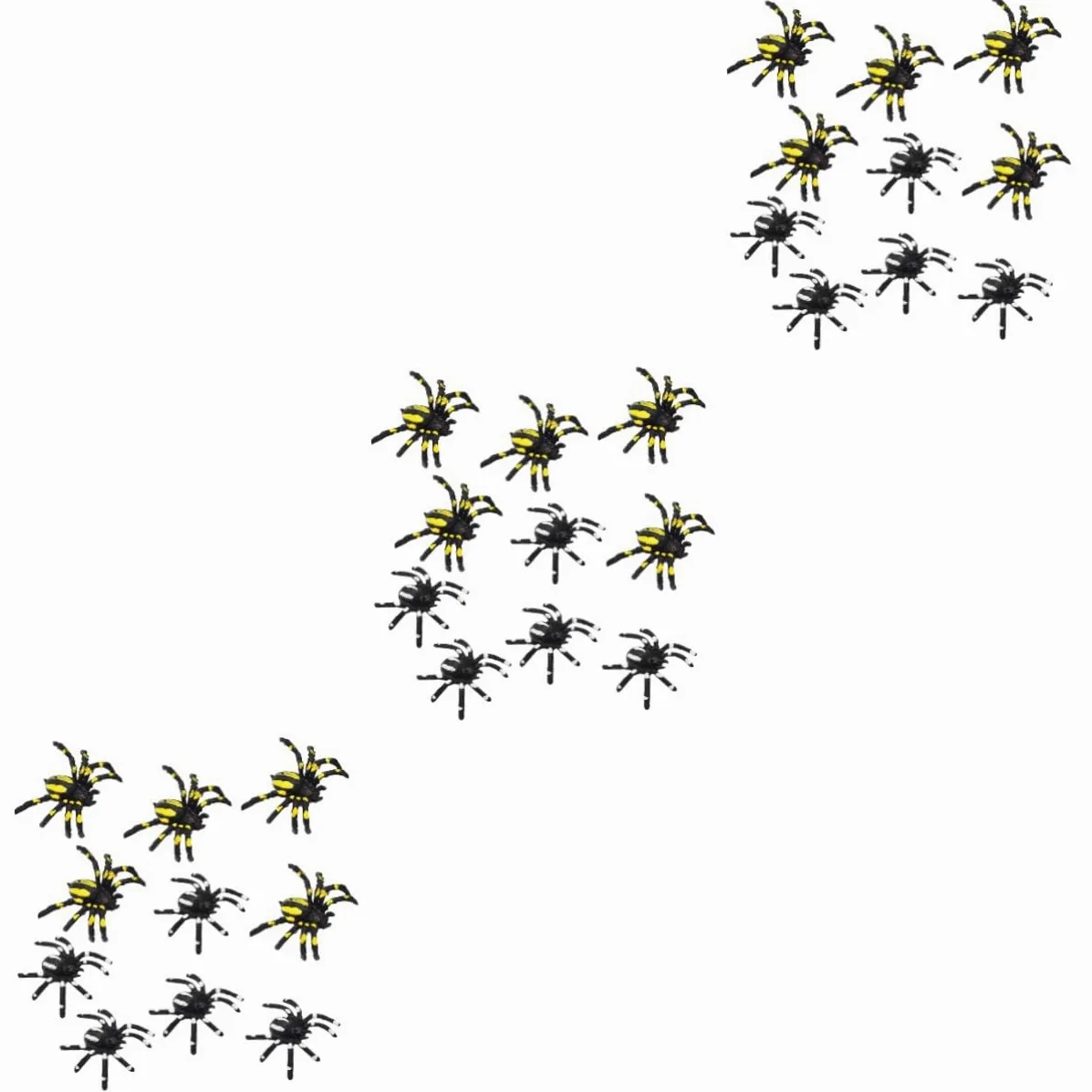 ibasenice 90pezzi Spiders Artificiali Per Halloween Giocattoli Spaventosi Realistici Per Feste e Scherzi Decorazioni Per Party e Eventi Di Paura