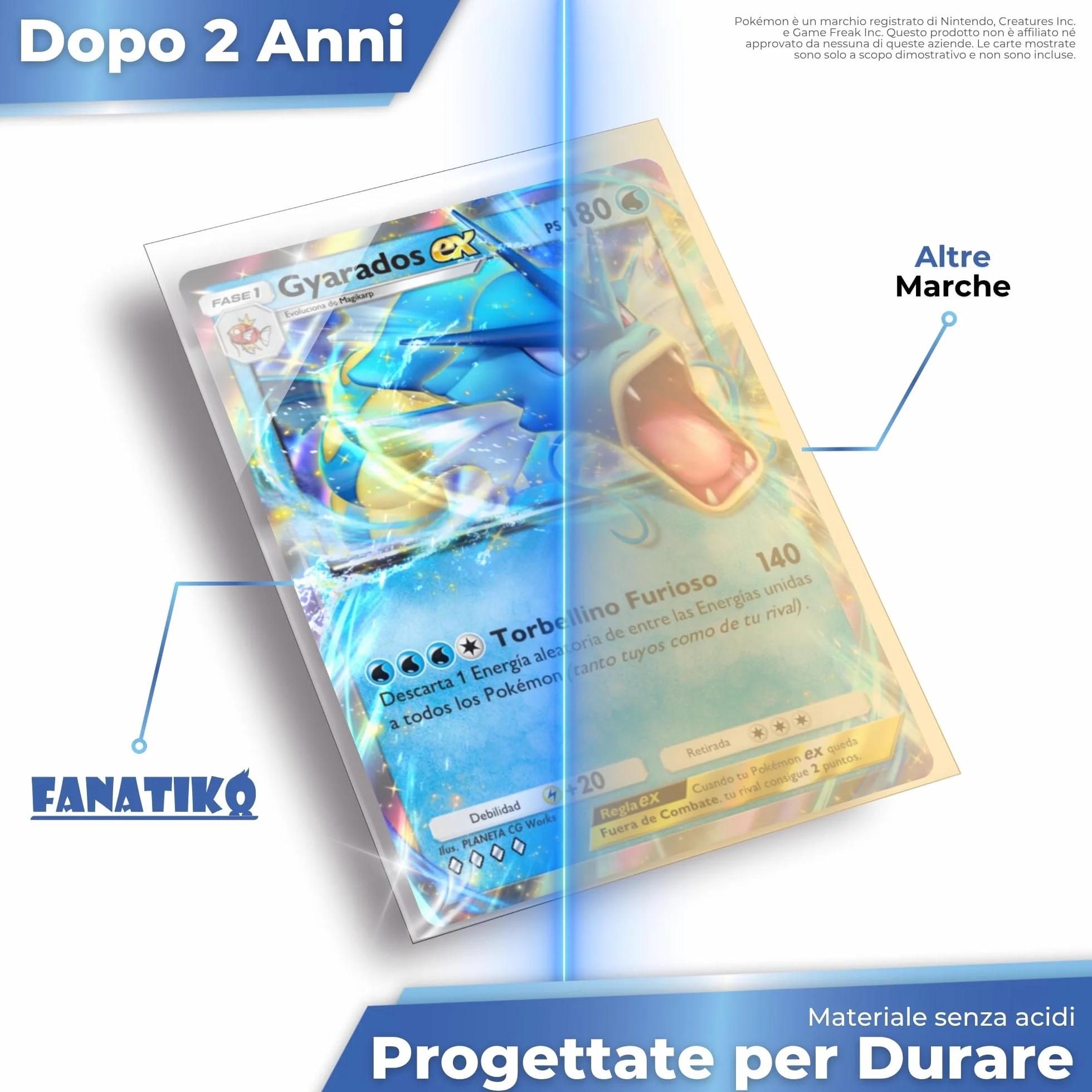 Sleeves Pokemon 300 pz 67x94 mm | Sleeves Magic | Bustine Pokemon Protettive Trasparenti Senza Acido | Bustine Carte Compatibili Yu-Gi-Oh, One Piece e TCG | Classic Fit