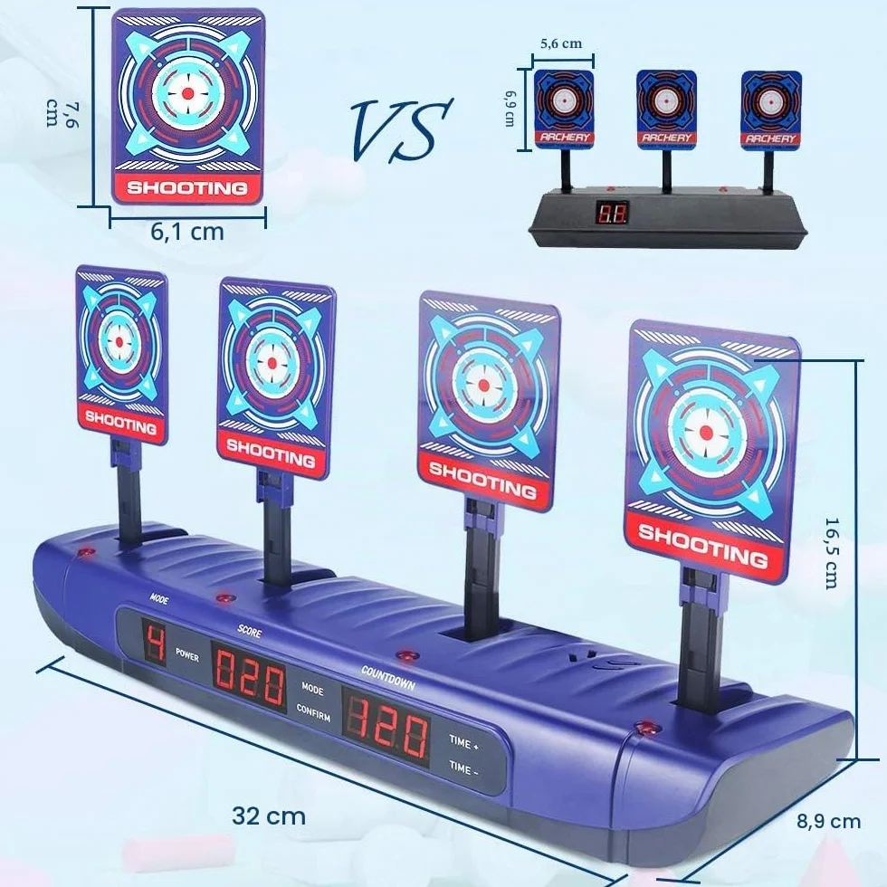 Bersaglio per Nervo Intelligente Automatico con Effetto Sonoro per Pistole Nerf N-Strike Elite/Mega/Rivale