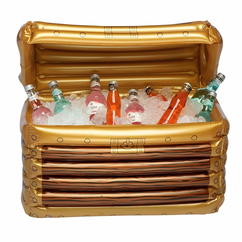 Boland - 74223 - Forziere gonfiabile, refrigeratore di bevande, decorazione, addobbo per piscina, festa estiva e festa a tema