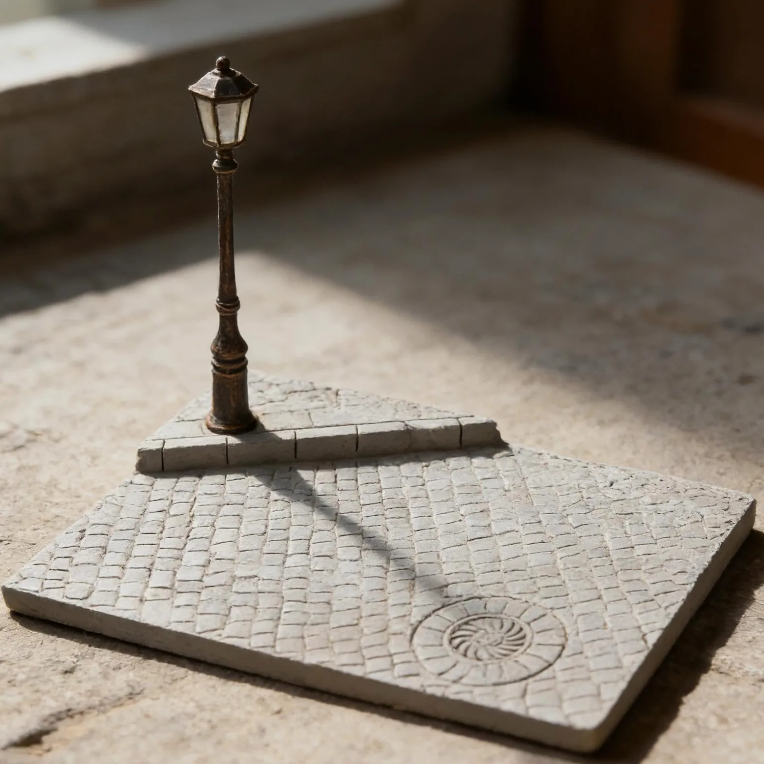 Diorama con Modello di Lampione in 1:35: Decorazione per Tavolo di Sabbia