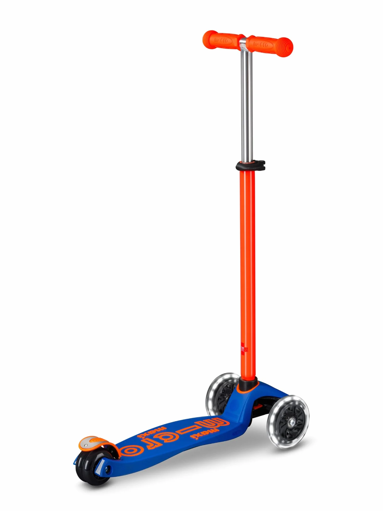 Maxi Deluxe Neon Micro Monopattino da Bambino Arancione LED