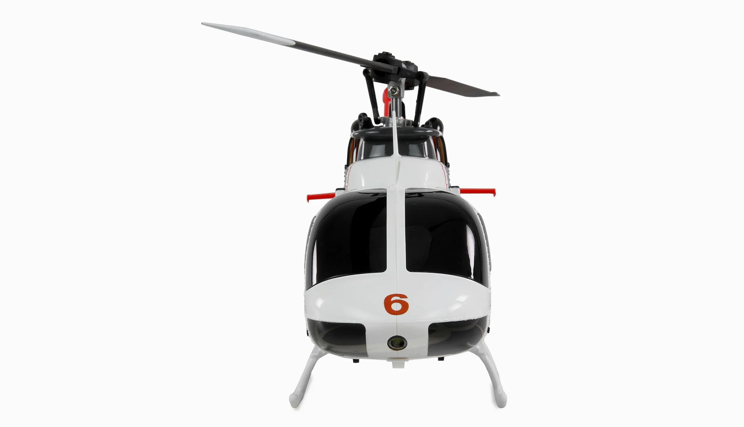 Amewi Bell 206 PRO brushless CP Elicottero 6 canali 6G RTF RC telecomandato, bianco/rosso